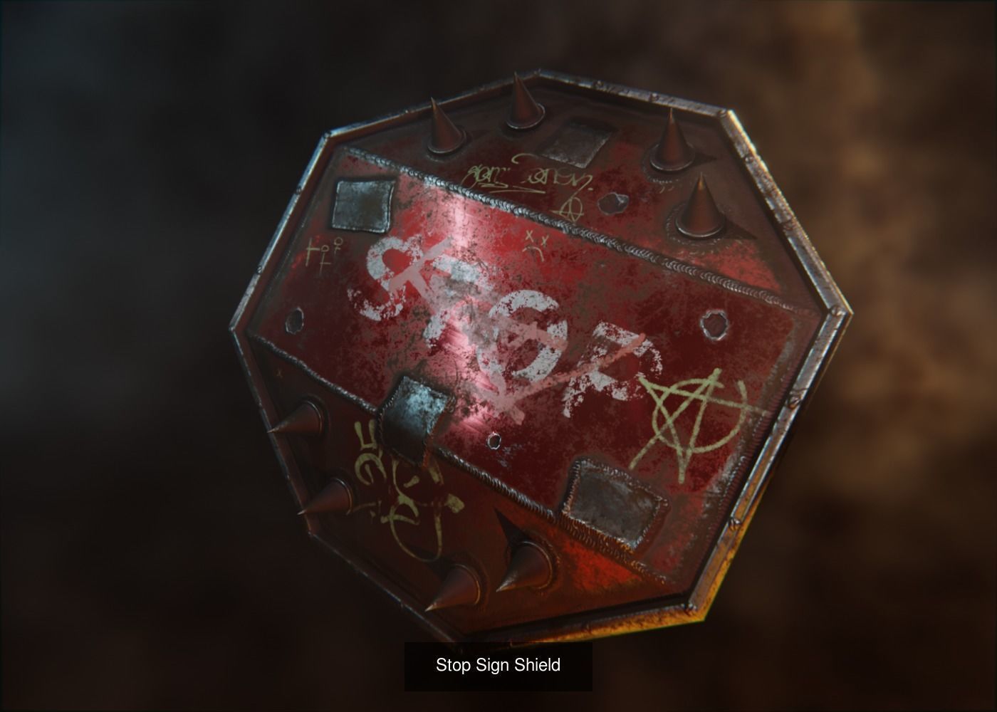 post-apocalyptic melee set 3D Model Collection_7