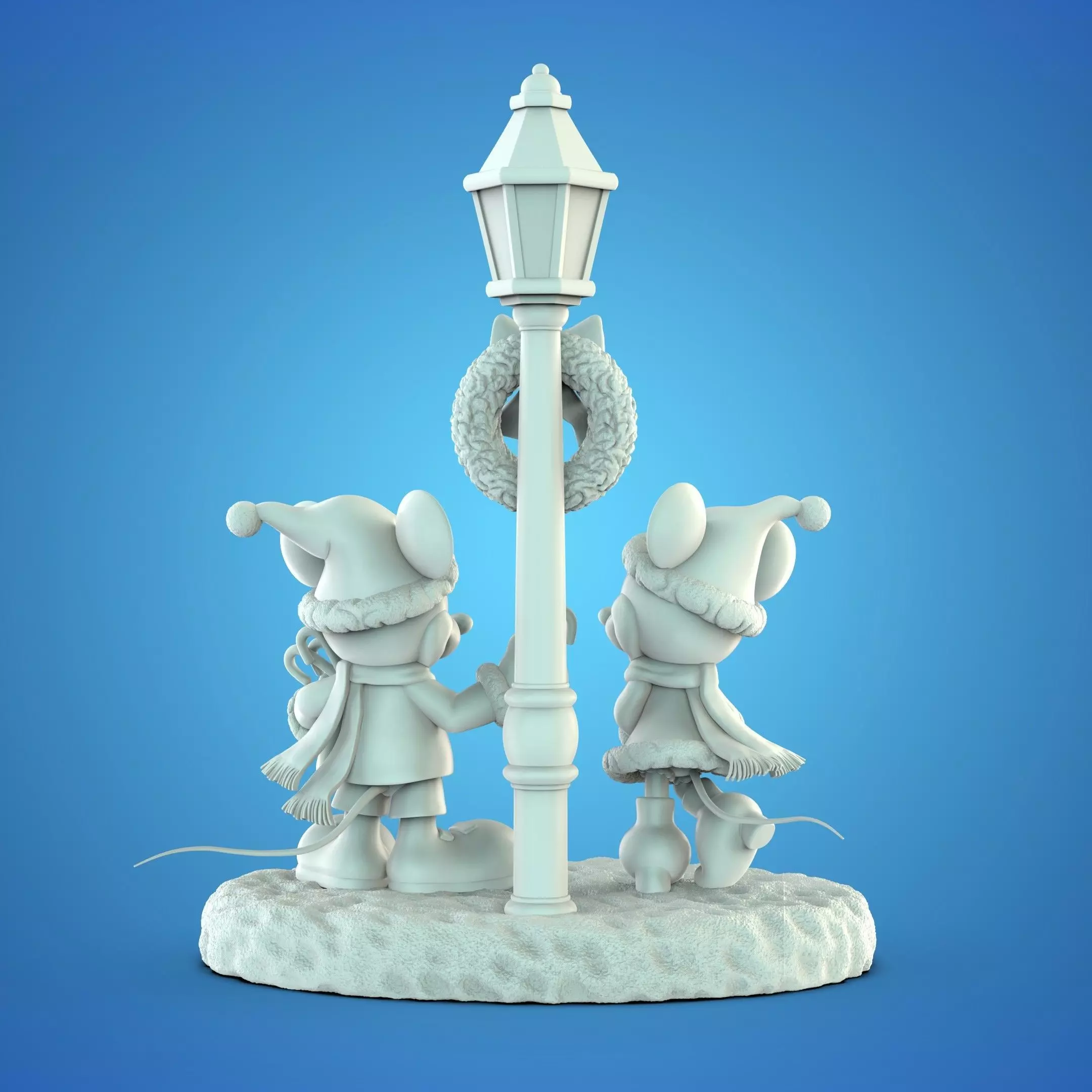 MICKEY AND MINNIE AT CHRISTMAS 3D print model_12