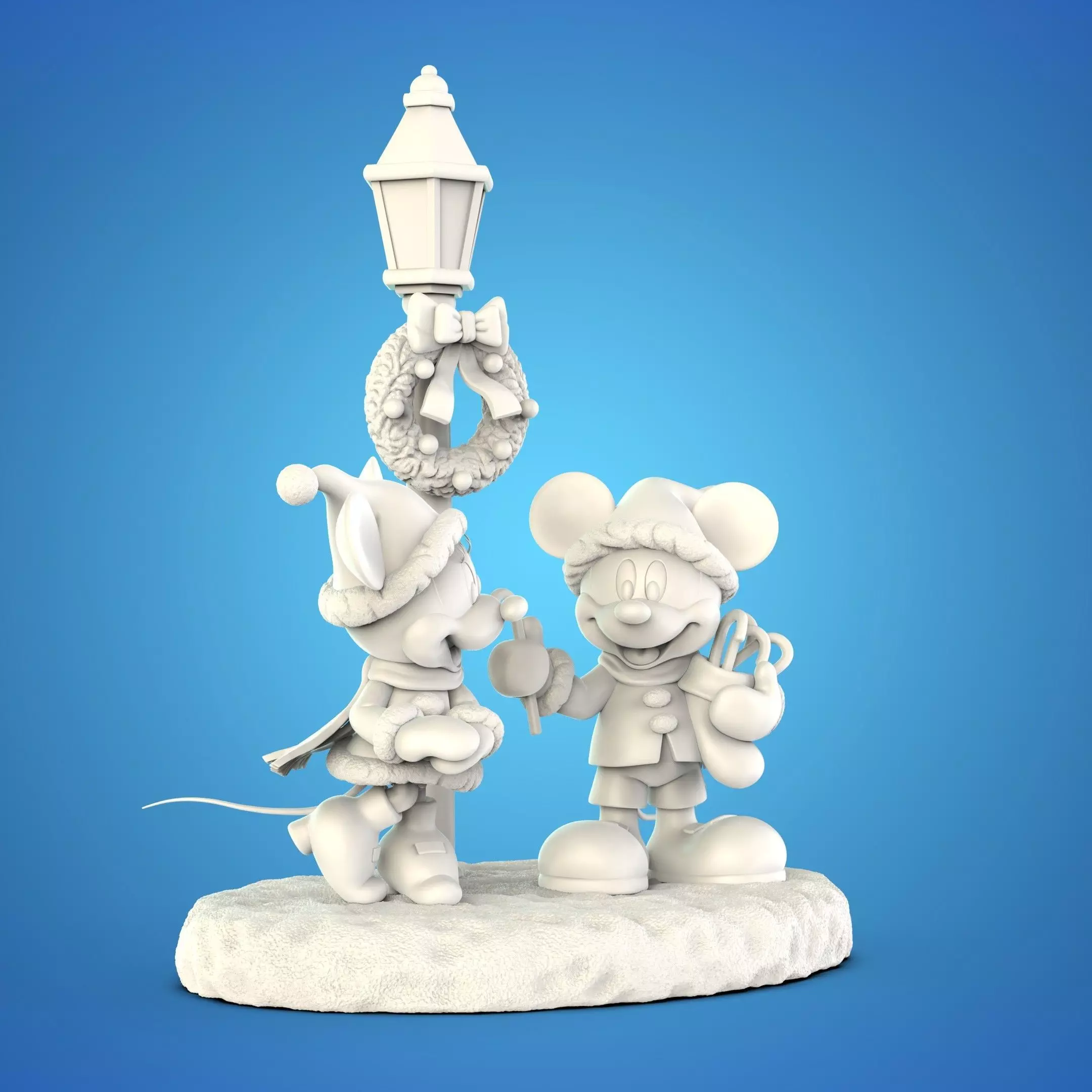MICKEY AND MINNIE AT CHRISTMAS 3D print model_10
