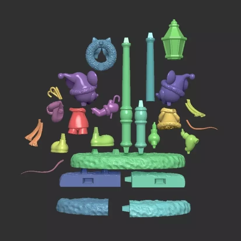 MICKEY AND MINNIE AT CHRISTMAS 3D print model_14