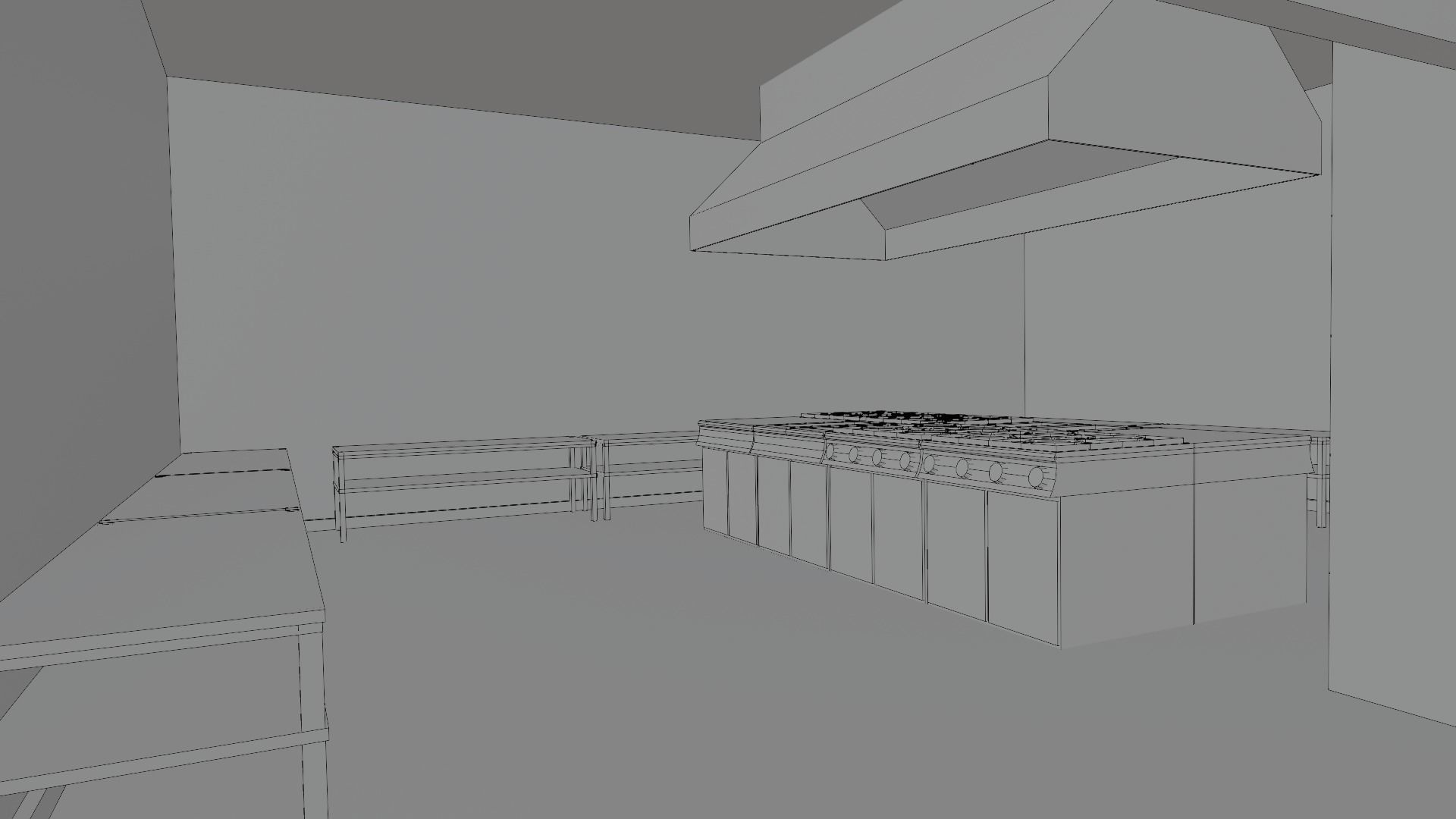 VR Coffee Shop Low-poly 3D model_13