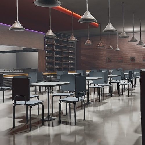 3D model VR Coffee Shop VR / AR / lowpoly CGTrader