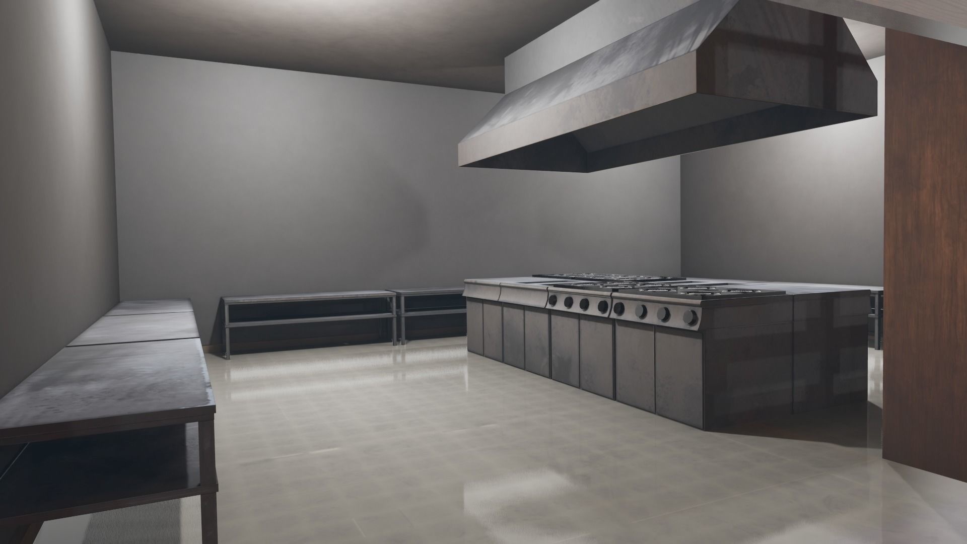 VR Coffee Shop Low-poly 3D model_6