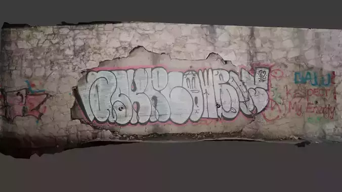Photogrammetry Graffiti Wall