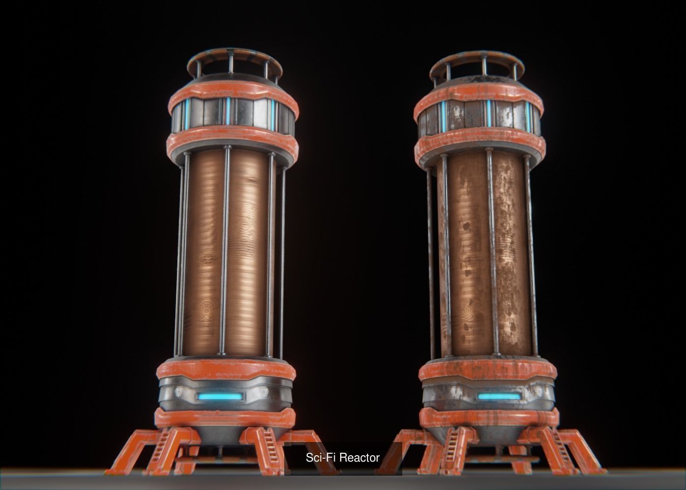 Sci-Fi Weapon set 3D Model Collection_3