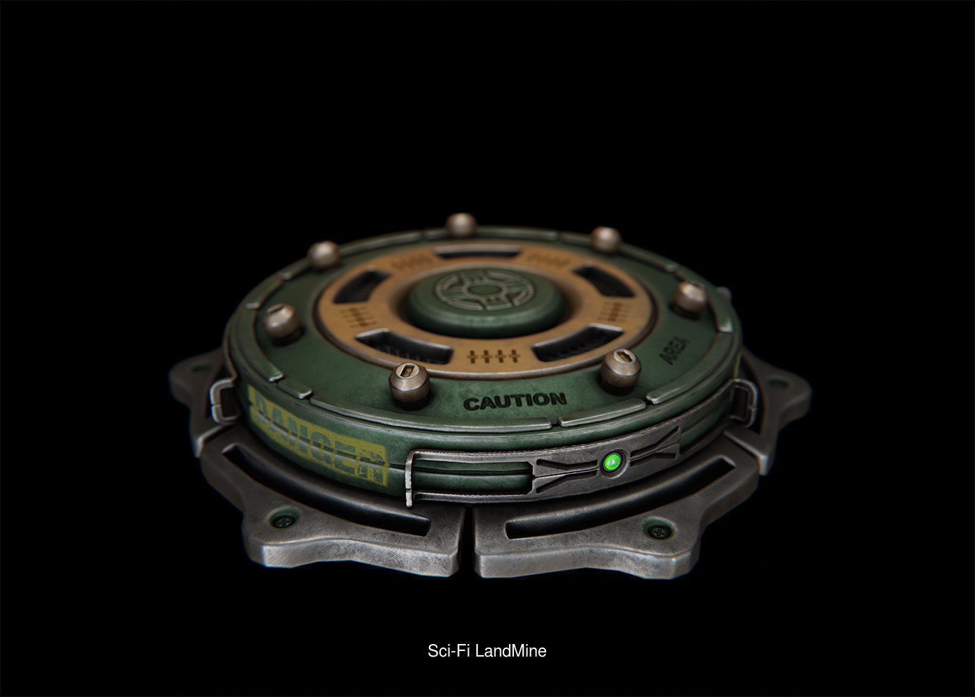 Sci-Fi Weapon set 3D Model Collection_7