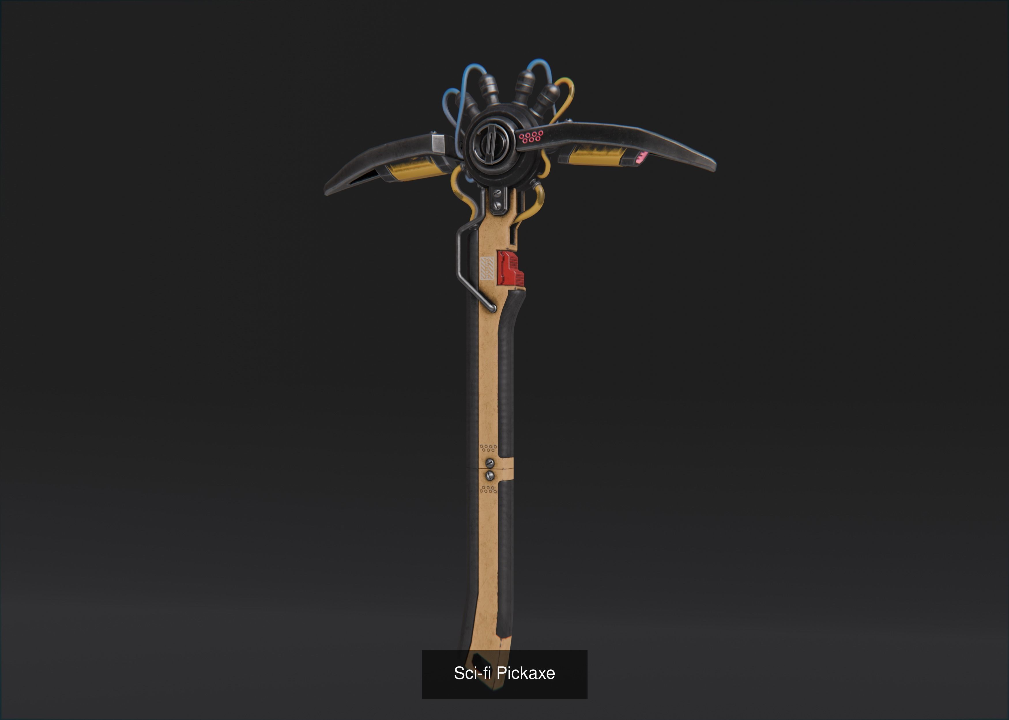 Sci-Fi Weapon set 3D Model Collection_8