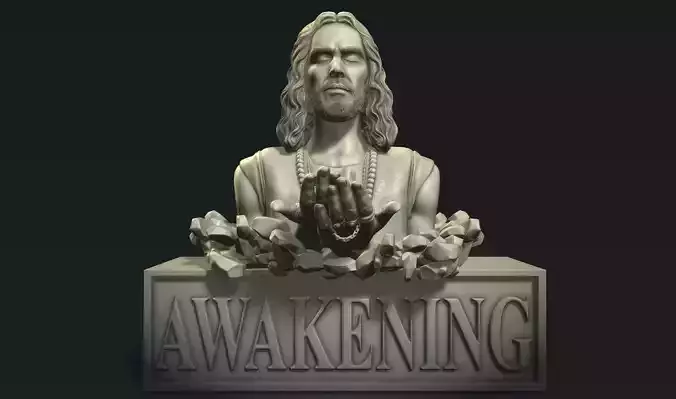 Realistic High poly Bust Model of Awakening