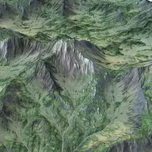 Landscape 101 Low-poly 3D model