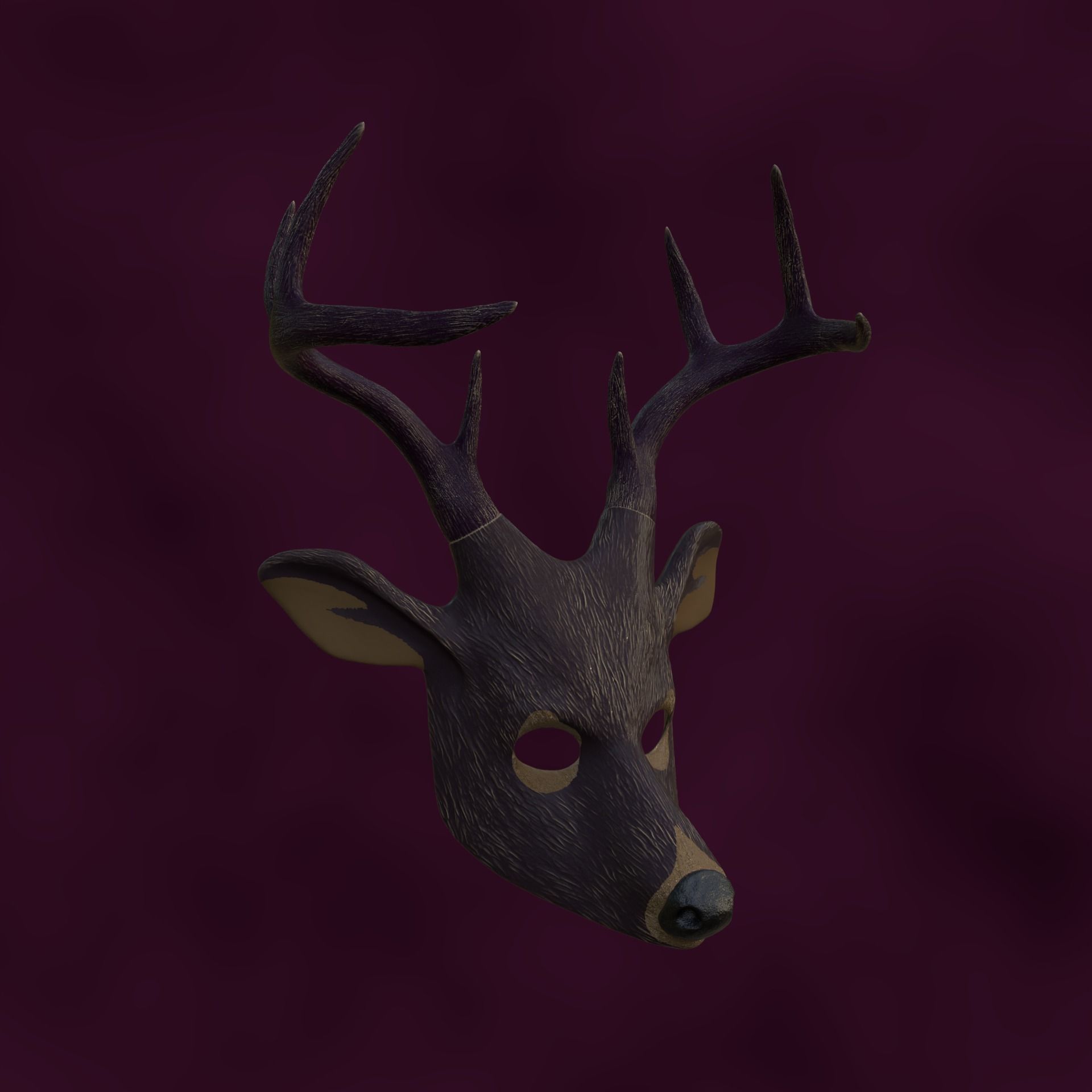 Cult of The Tree Deer Mask Alan Wake 2  3D print model_4