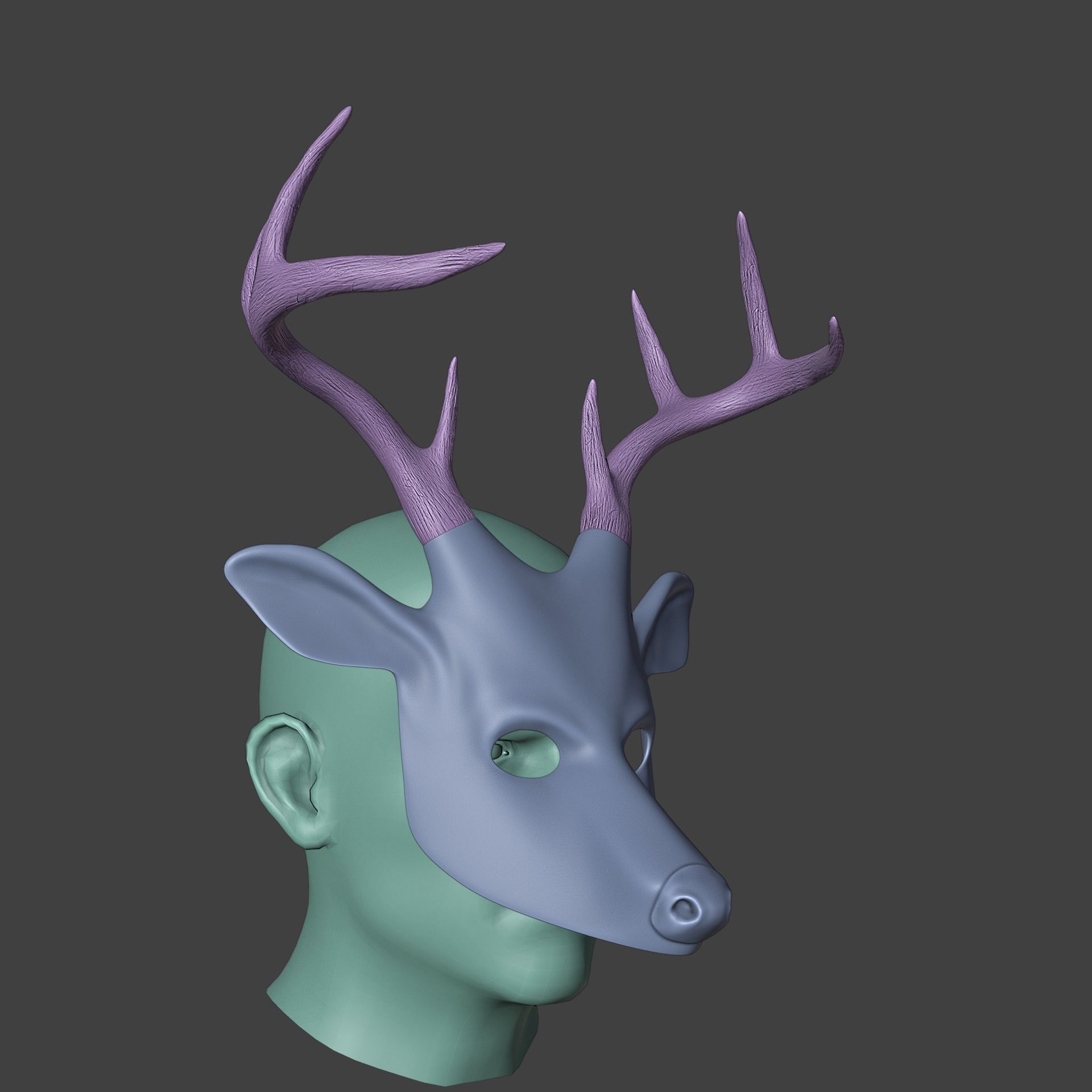 Cult of The Tree Deer Mask Alan Wake 2  3D print model_7