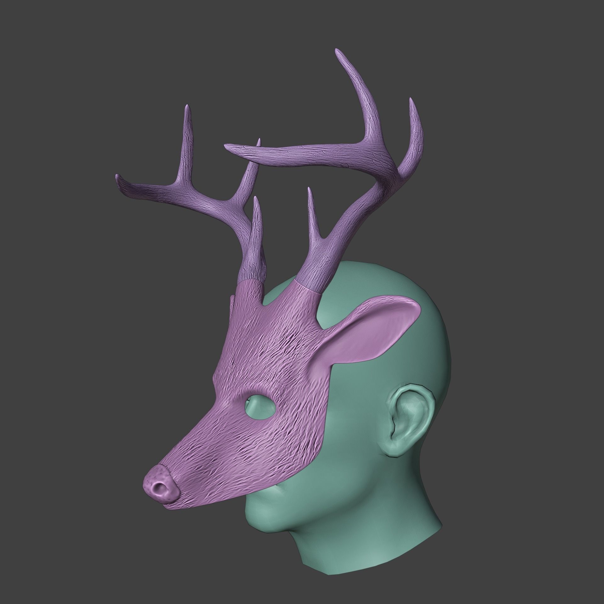 Cult of The Tree Deer Mask Alan Wake 2  3D print model_13