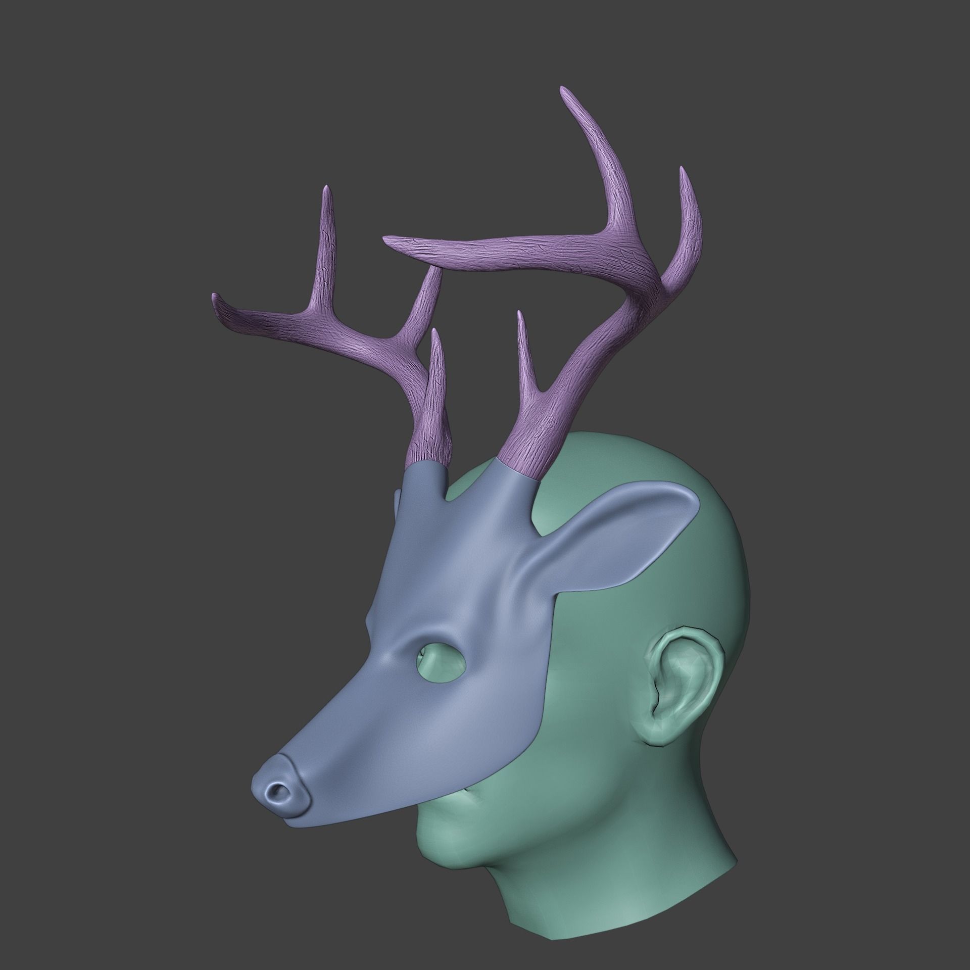 Cult of The Tree Deer Mask Alan Wake 2  3D print model_6
