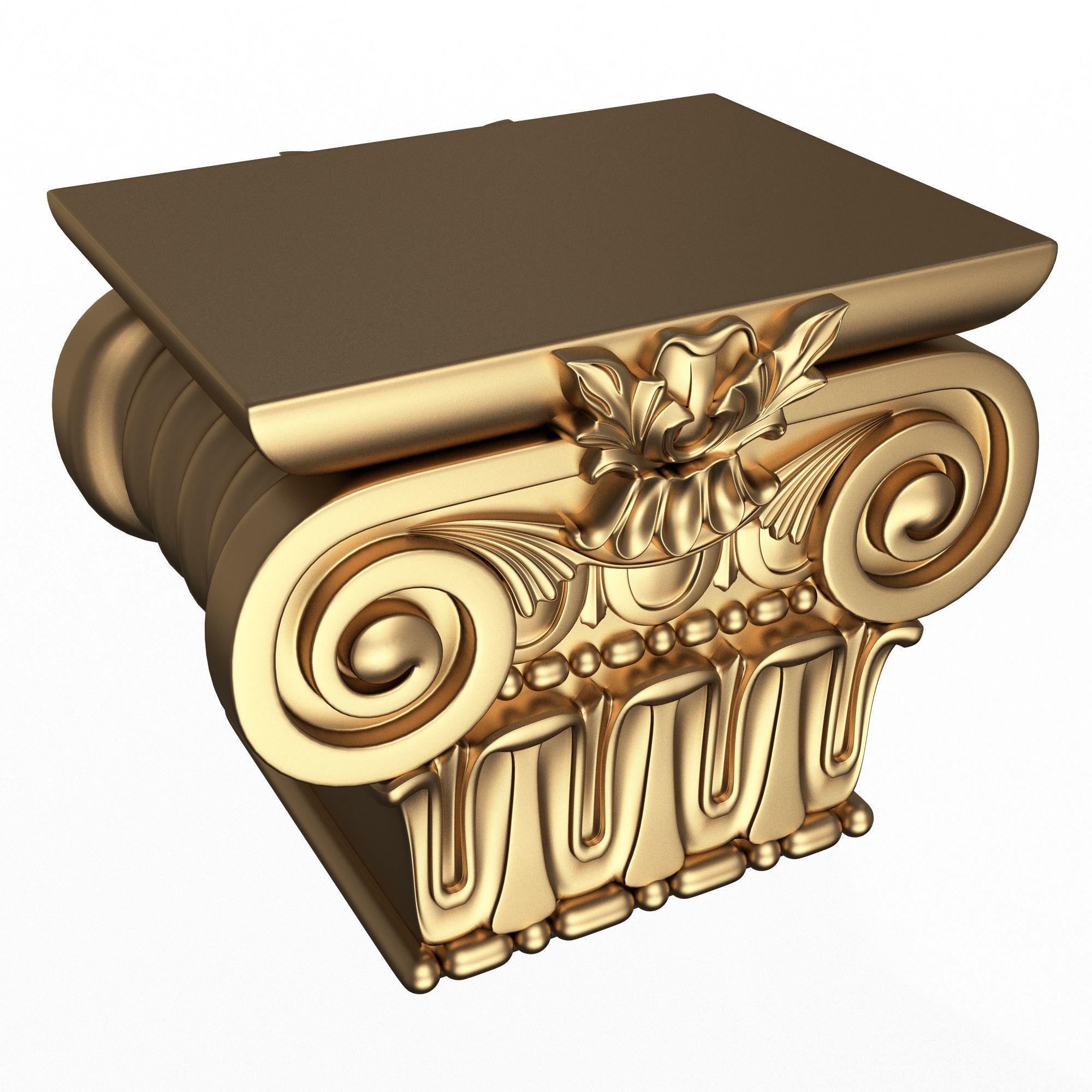 Collection of Capitals 02 Low-poly 3D model_11
