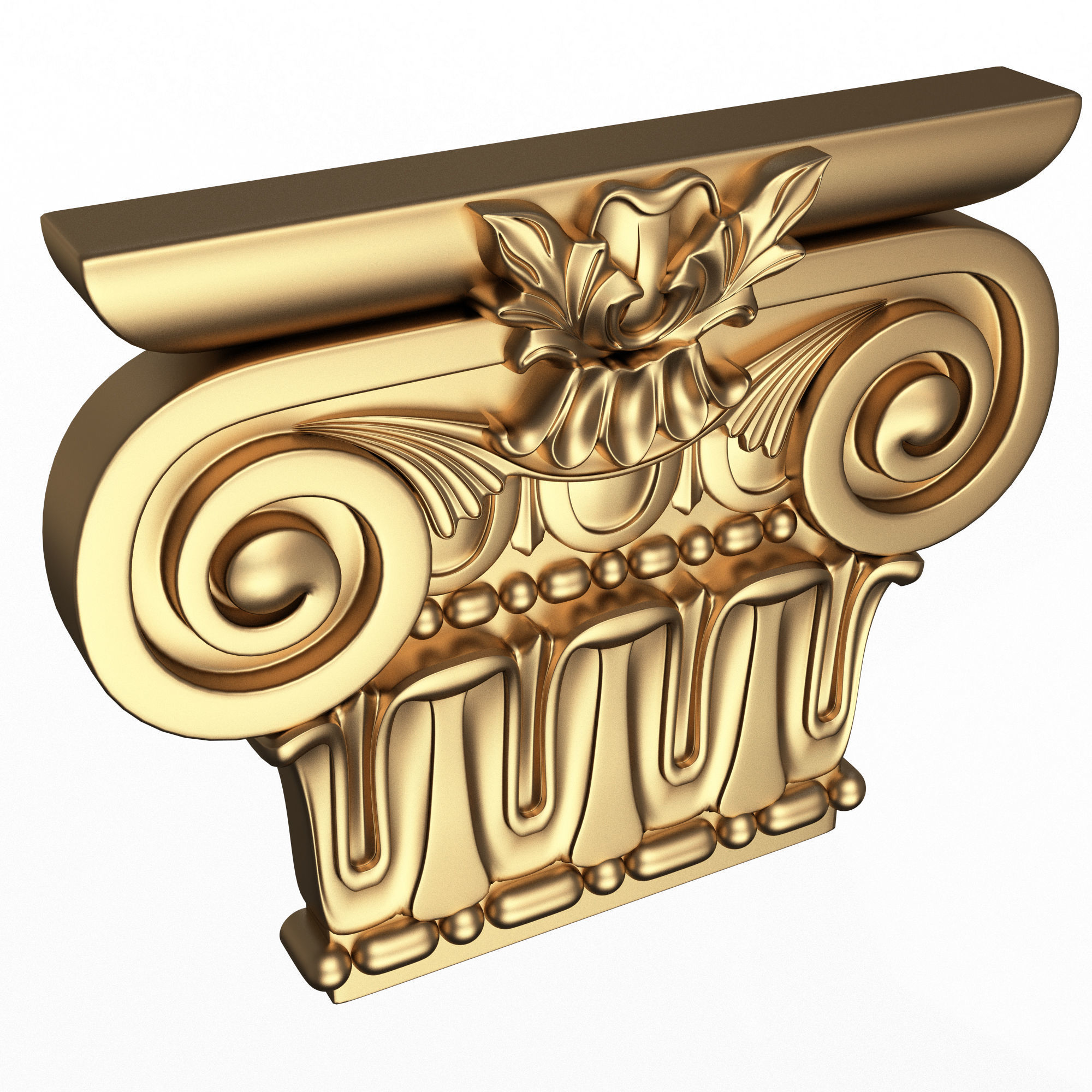 Collection of Capitals 02 Low-poly 3D model_2