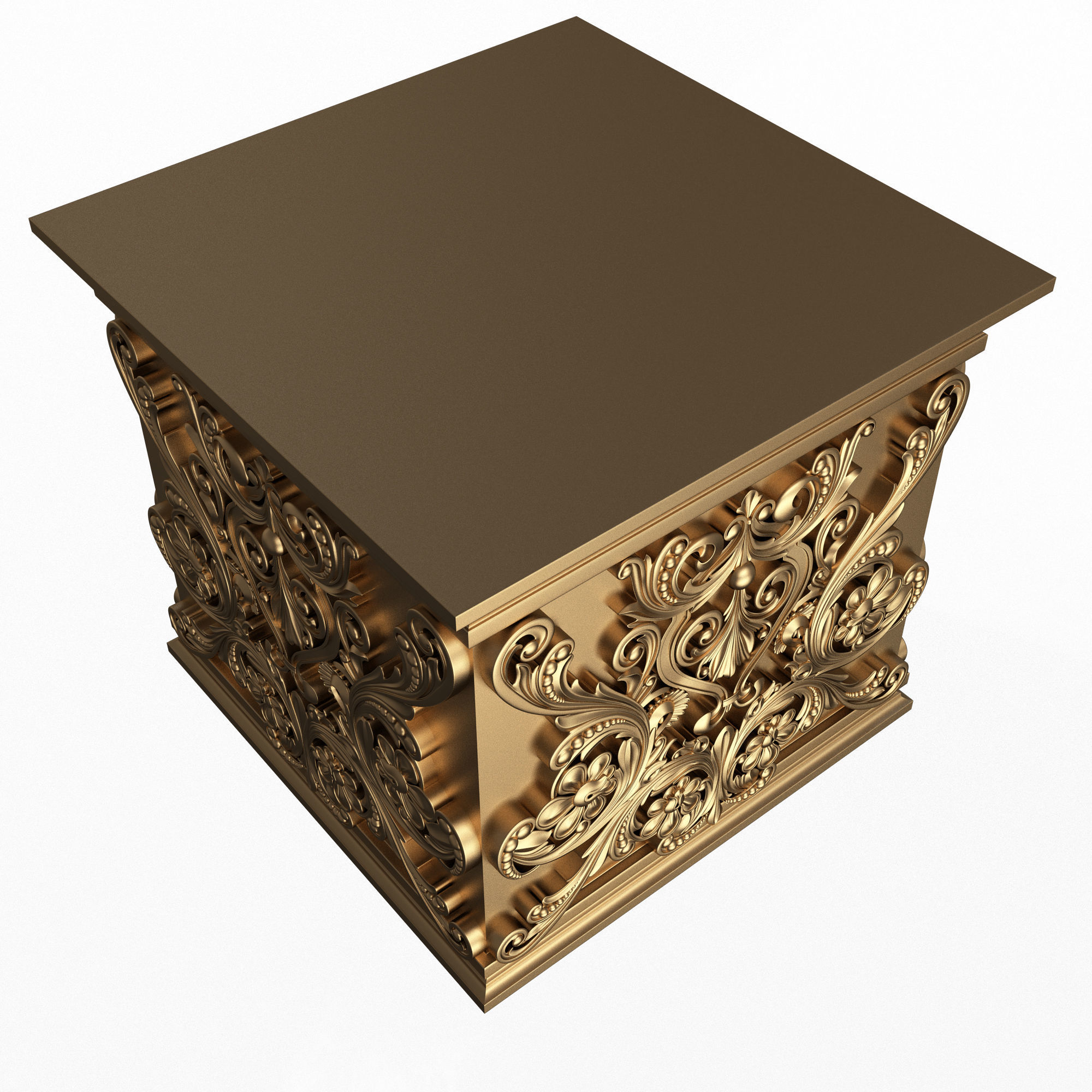 Collection of Capitals 02 Low-poly 3D model_42