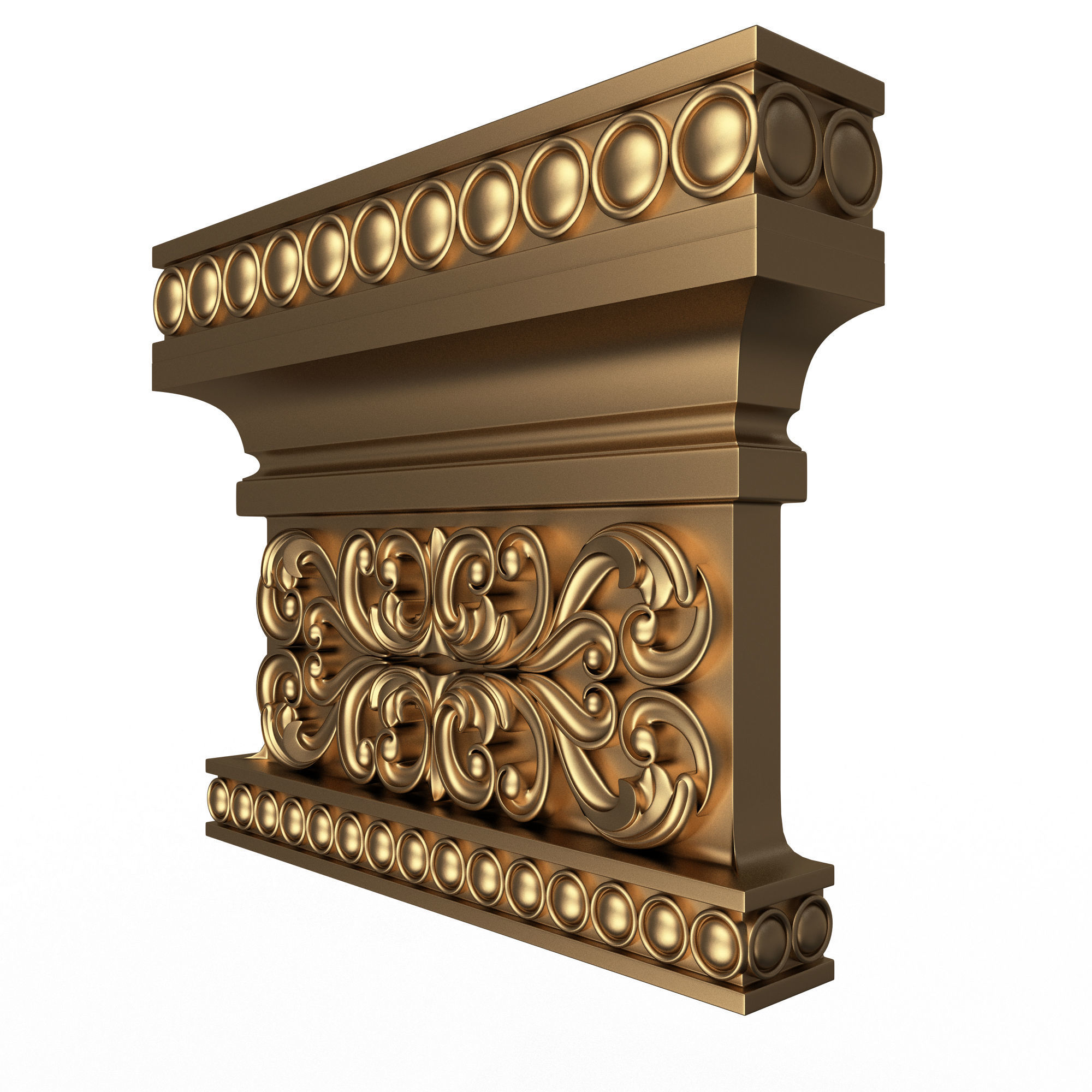 Collection of Capitals 02 Low-poly 3D model_21