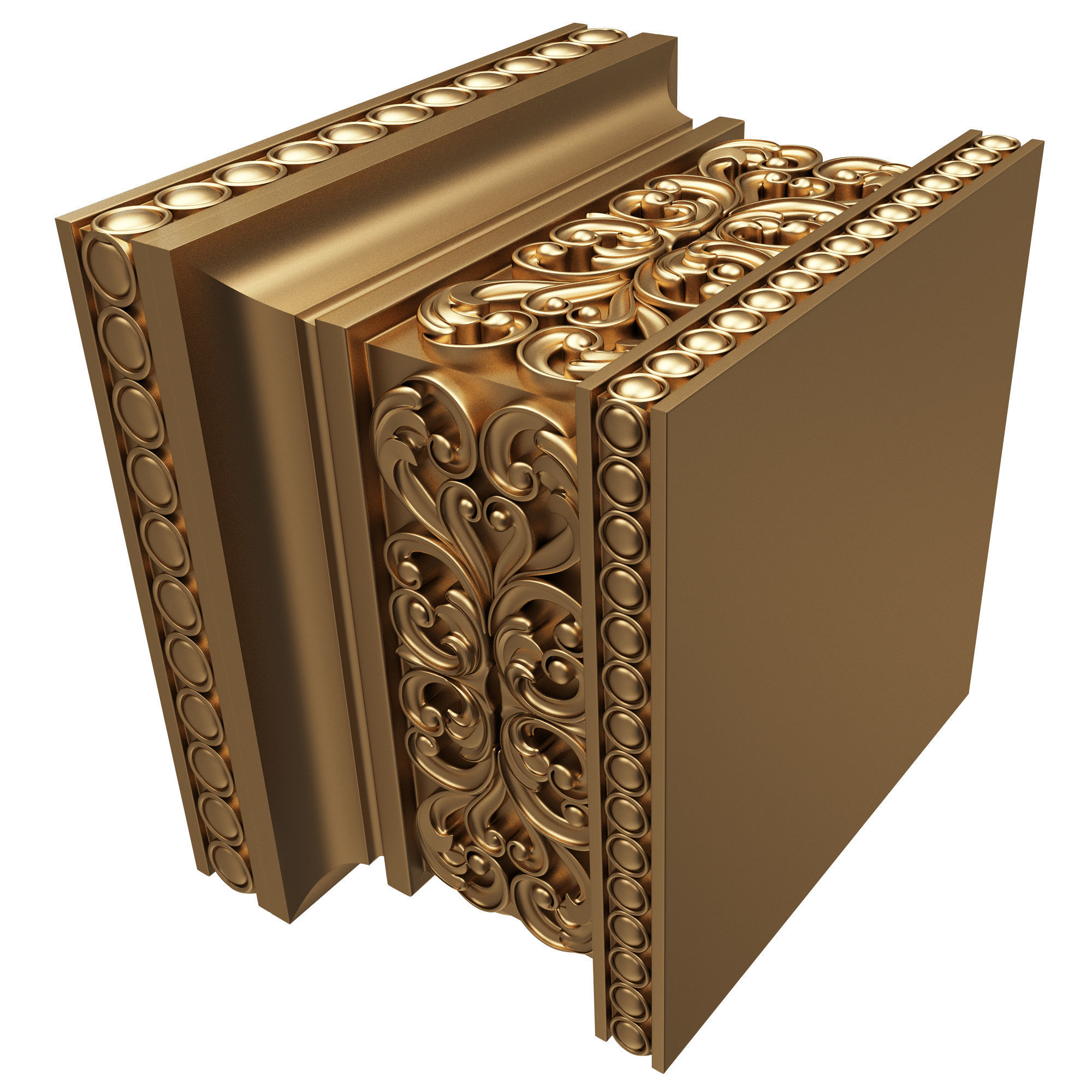 Collection of Capitals 02 Low-poly 3D model_27