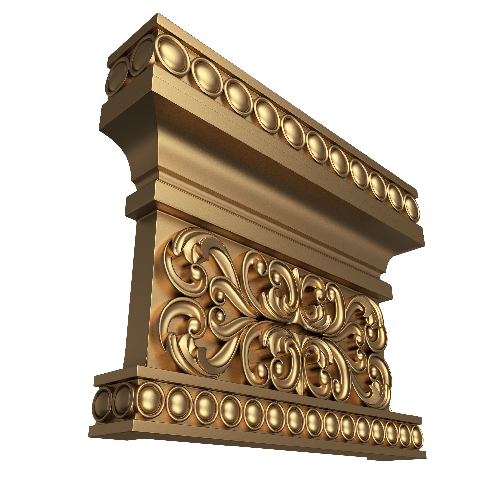 Collection of Capitals 02 Low-poly 3D model_22