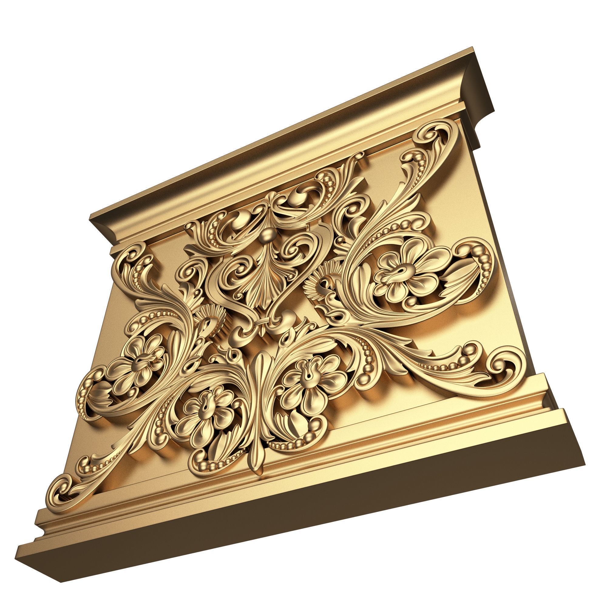 Collection of Capitals 02 Low-poly 3D model_39