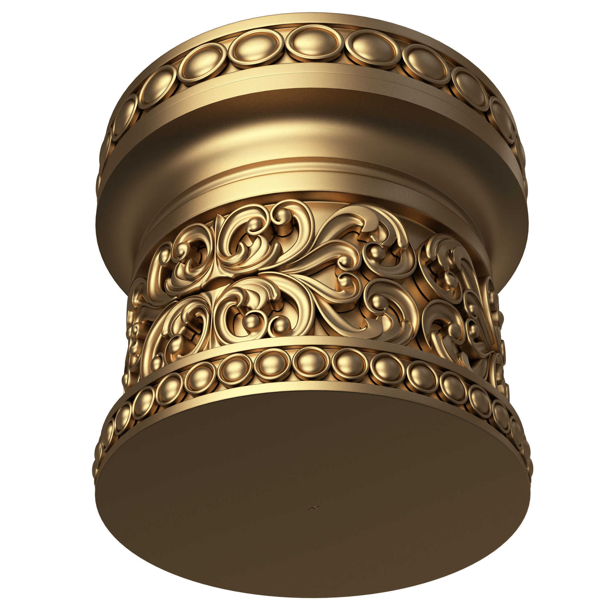 Collection of Capitals 02 Low-poly 3D model_31