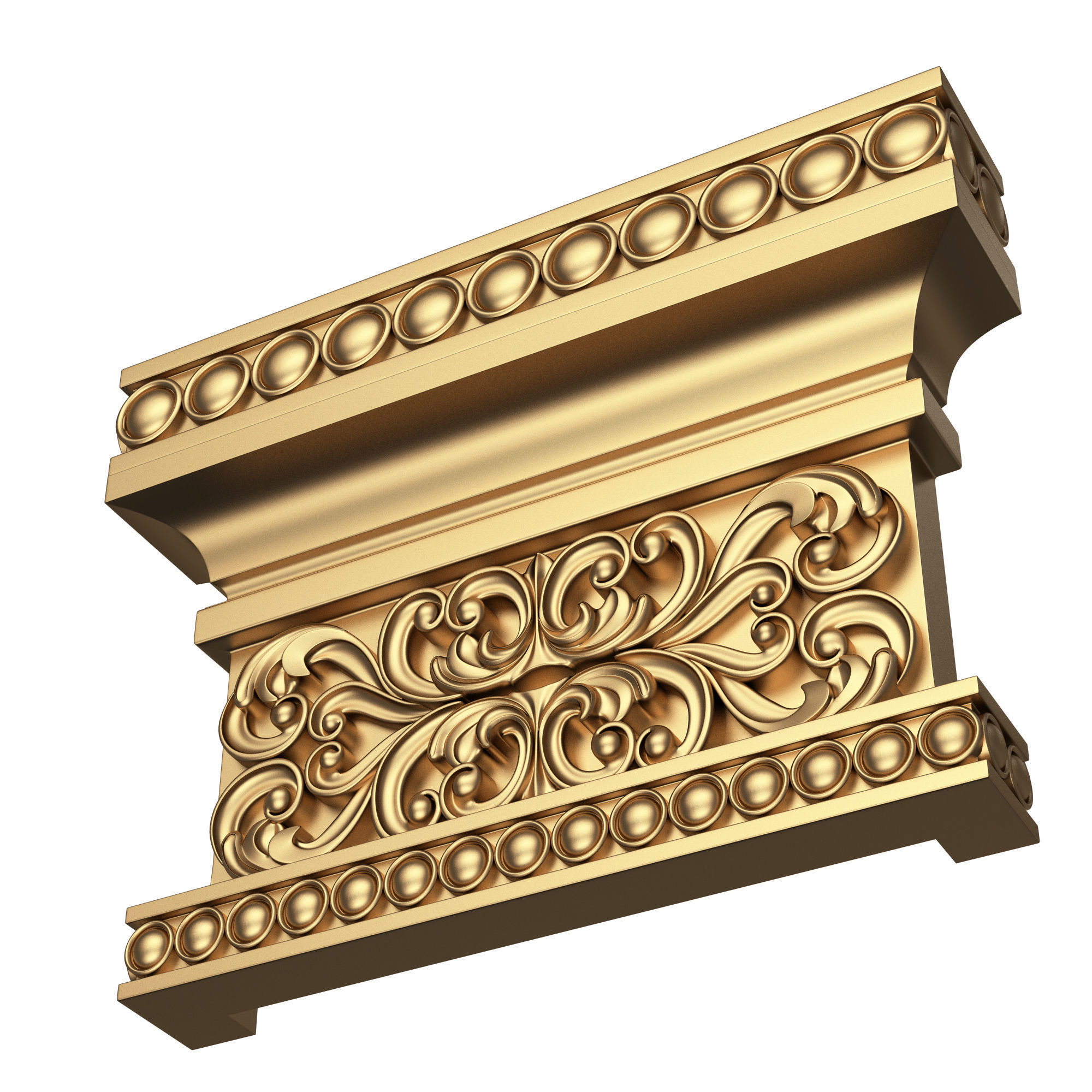 Collection of Capitals 02 Low-poly 3D model_23