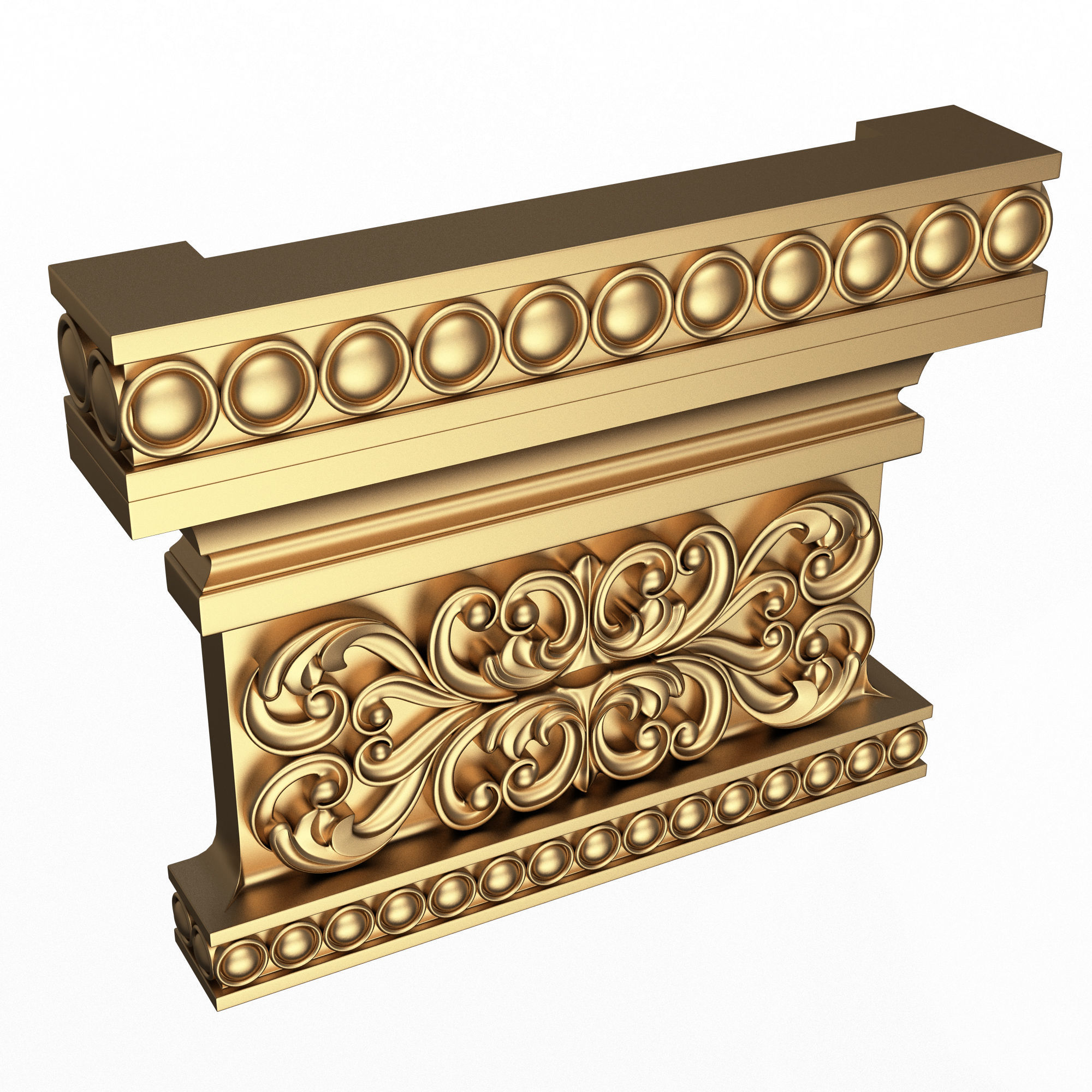 Collection of Capitals 02 Low-poly 3D model_20