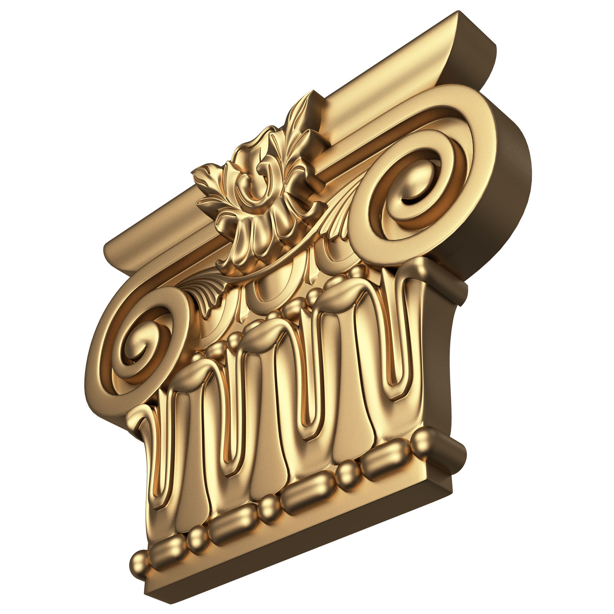 Collection of Capitals 02 Low-poly 3D model_5