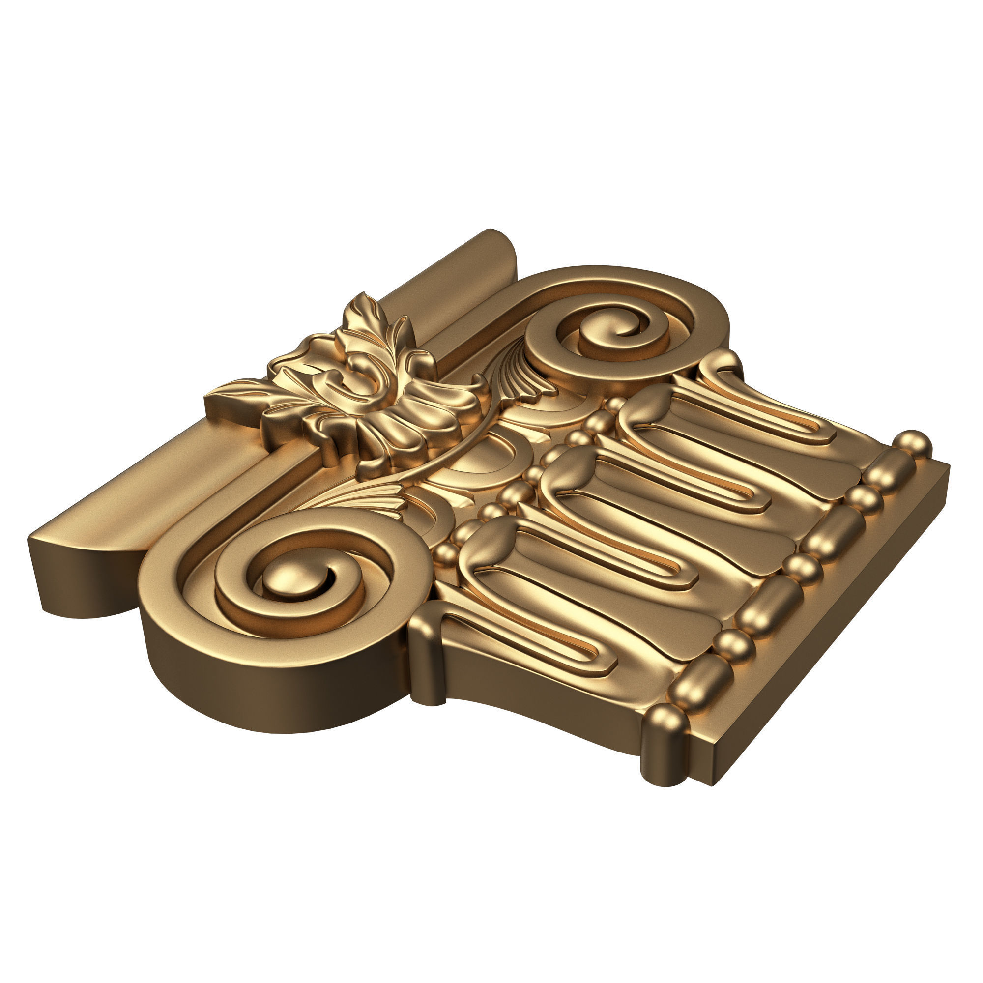 Collection of Capitals 02 Low-poly 3D model_6