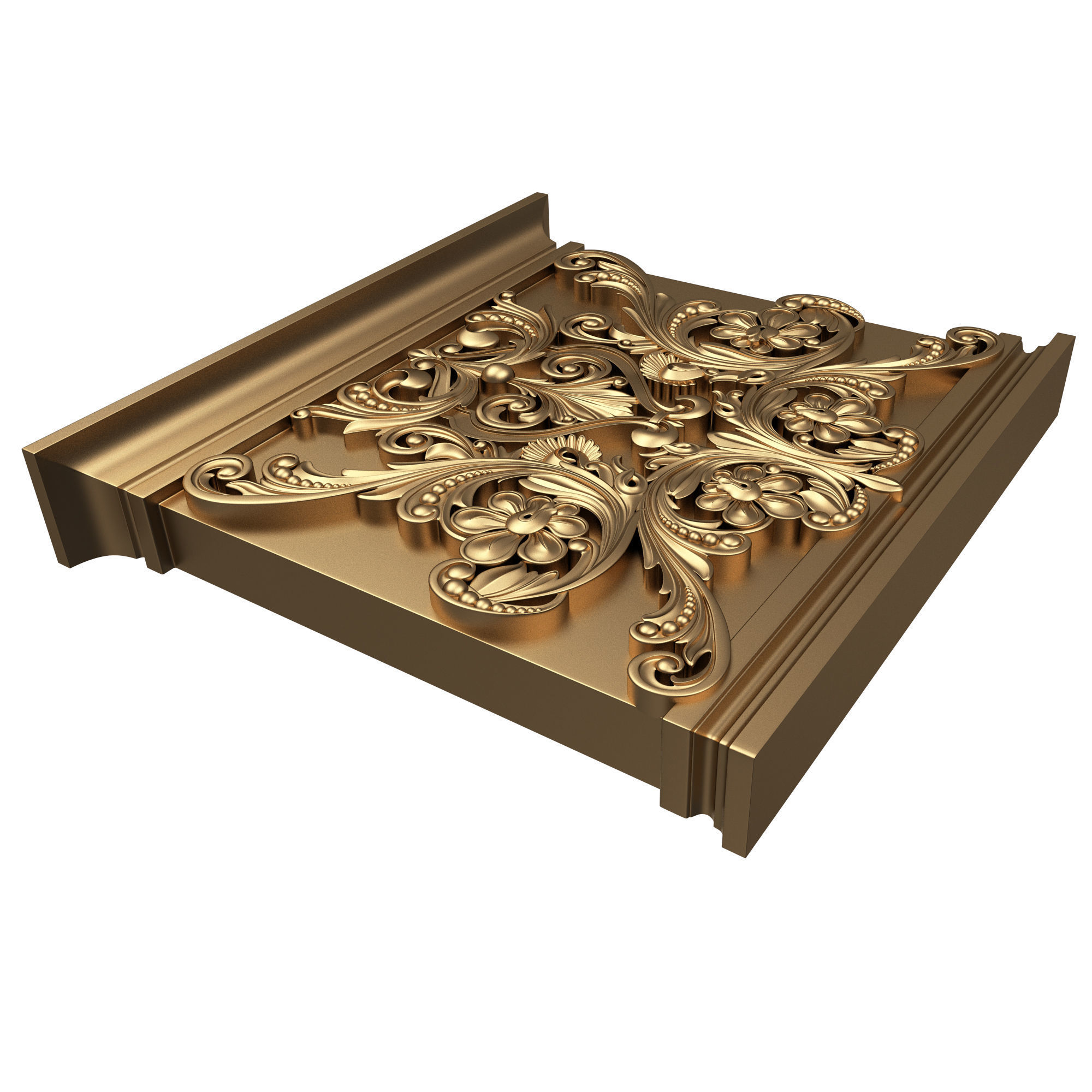 Collection of Capitals 02 Low-poly 3D model_40