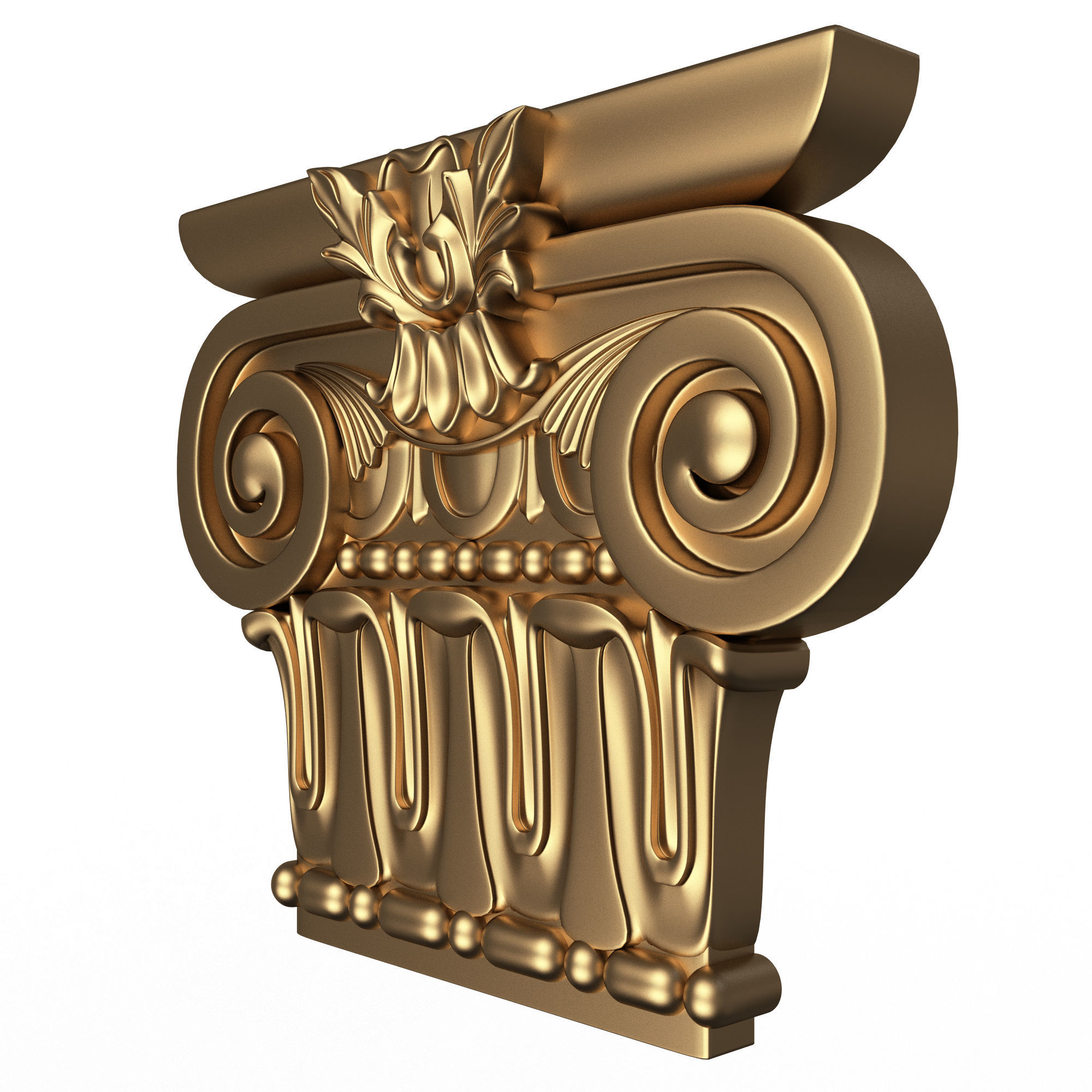 Collection of Capitals 02 Low-poly 3D model_3