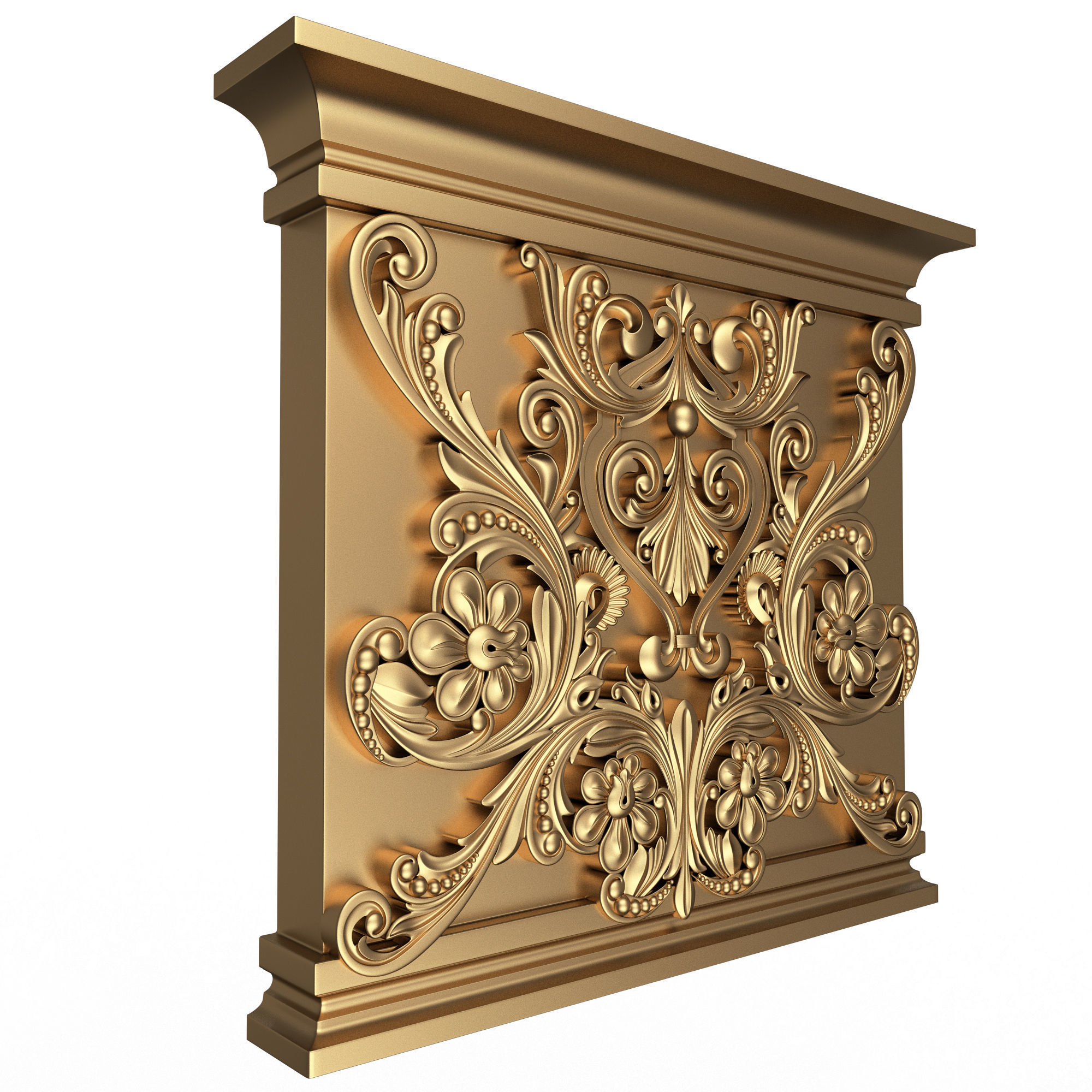 Collection of Capitals 02 Low-poly 3D model_38