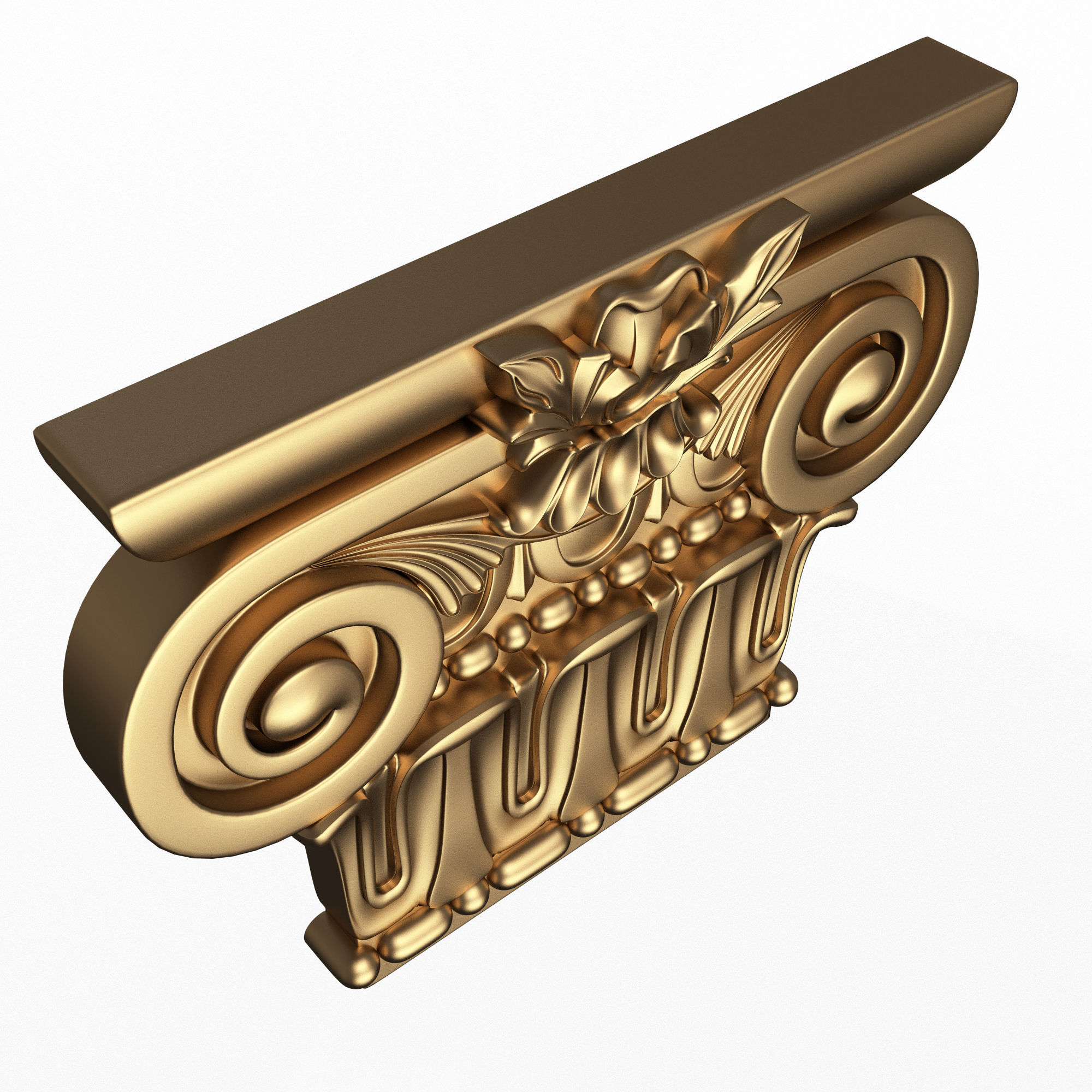 Collection of Capitals 02 Low-poly 3D model_4