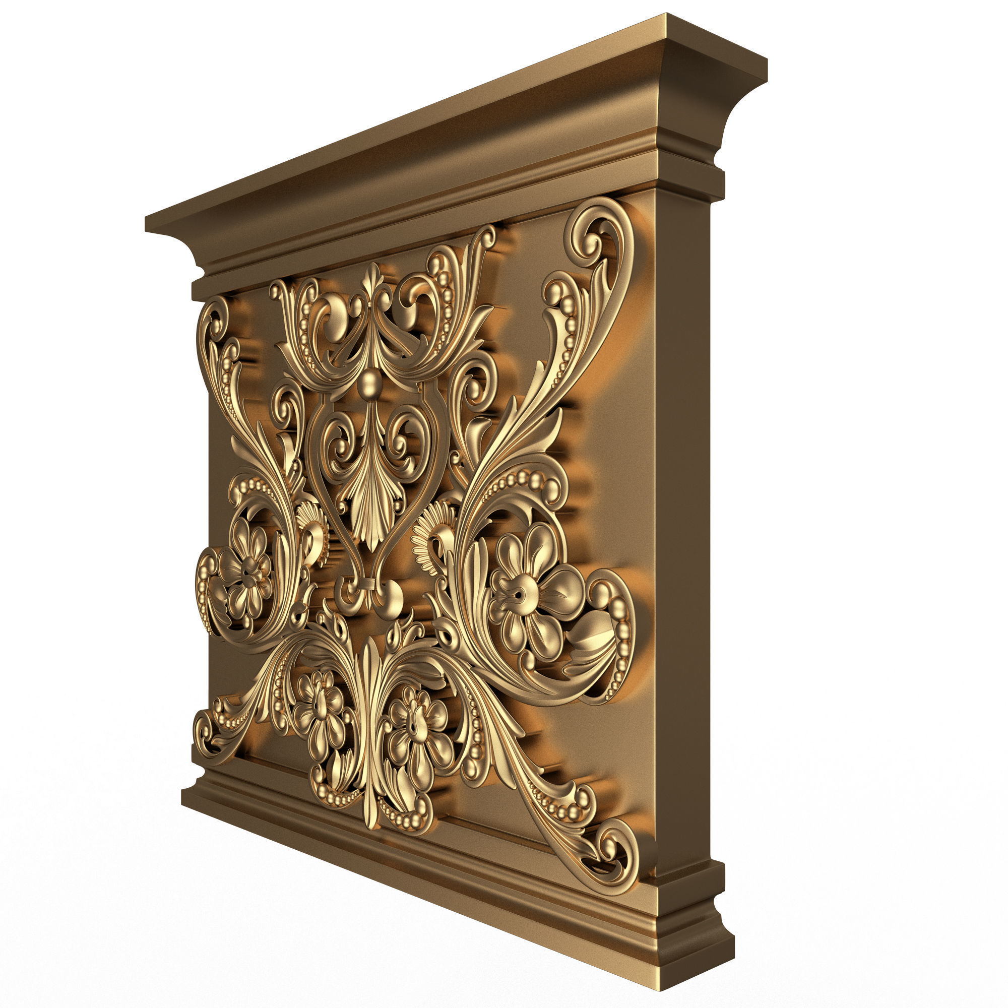 Collection of Capitals 02 Low-poly 3D model_37