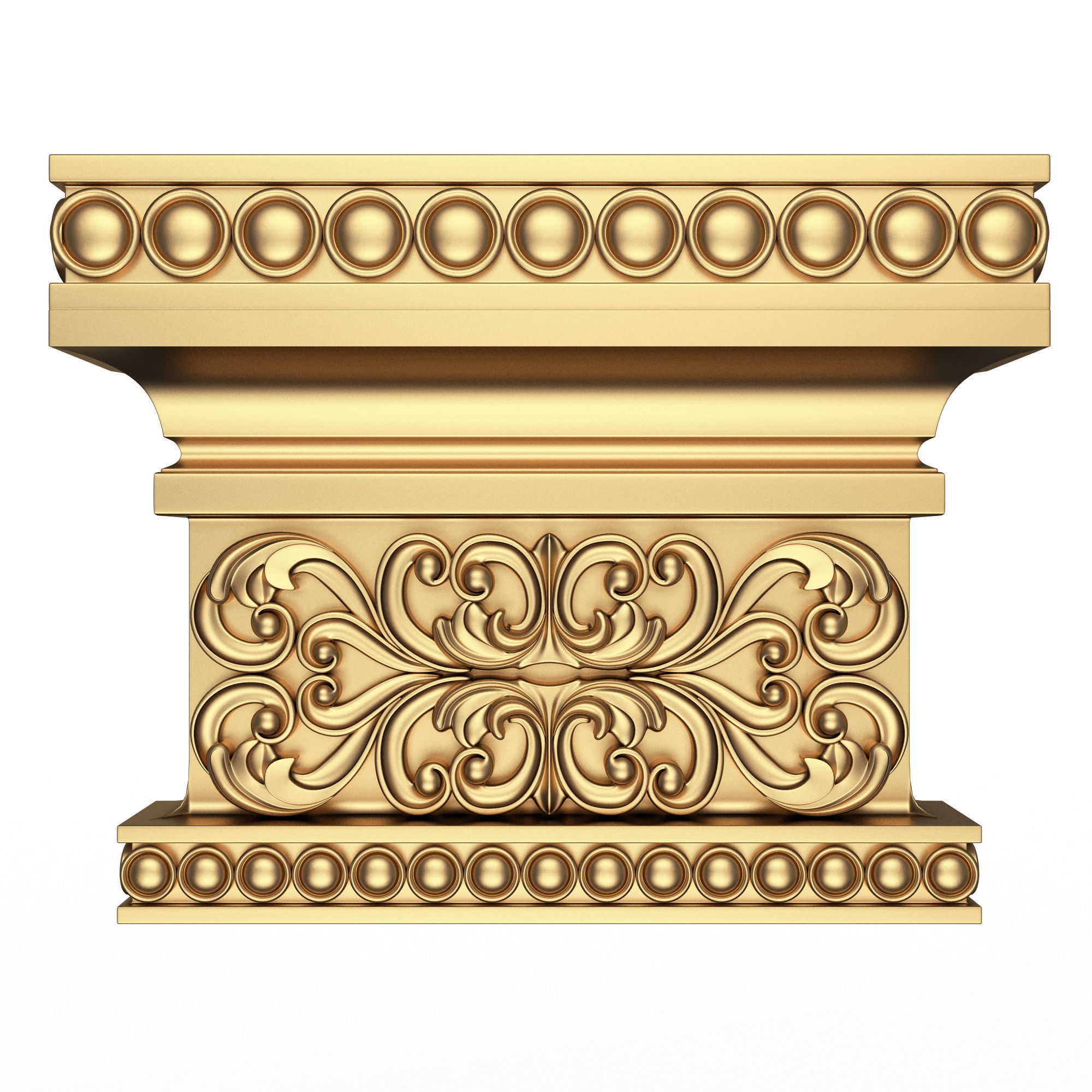 Collection of Capitals 02 Low-poly 3D model_19