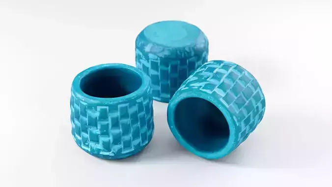 Flower Pot Small Low-poly 3D model