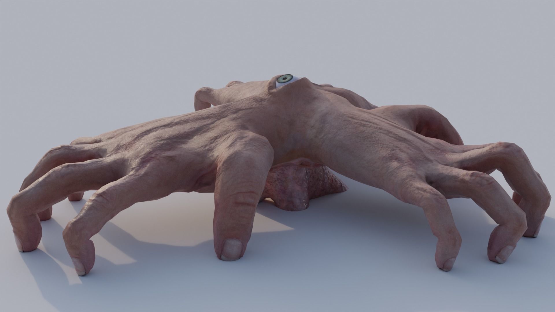 Grotesque Hand Monster 3D model_2