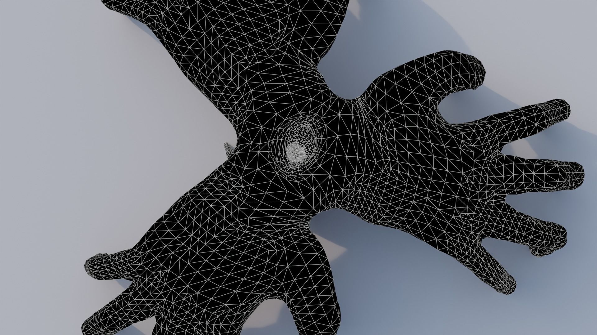 Grotesque Hand Monster 3D model_5