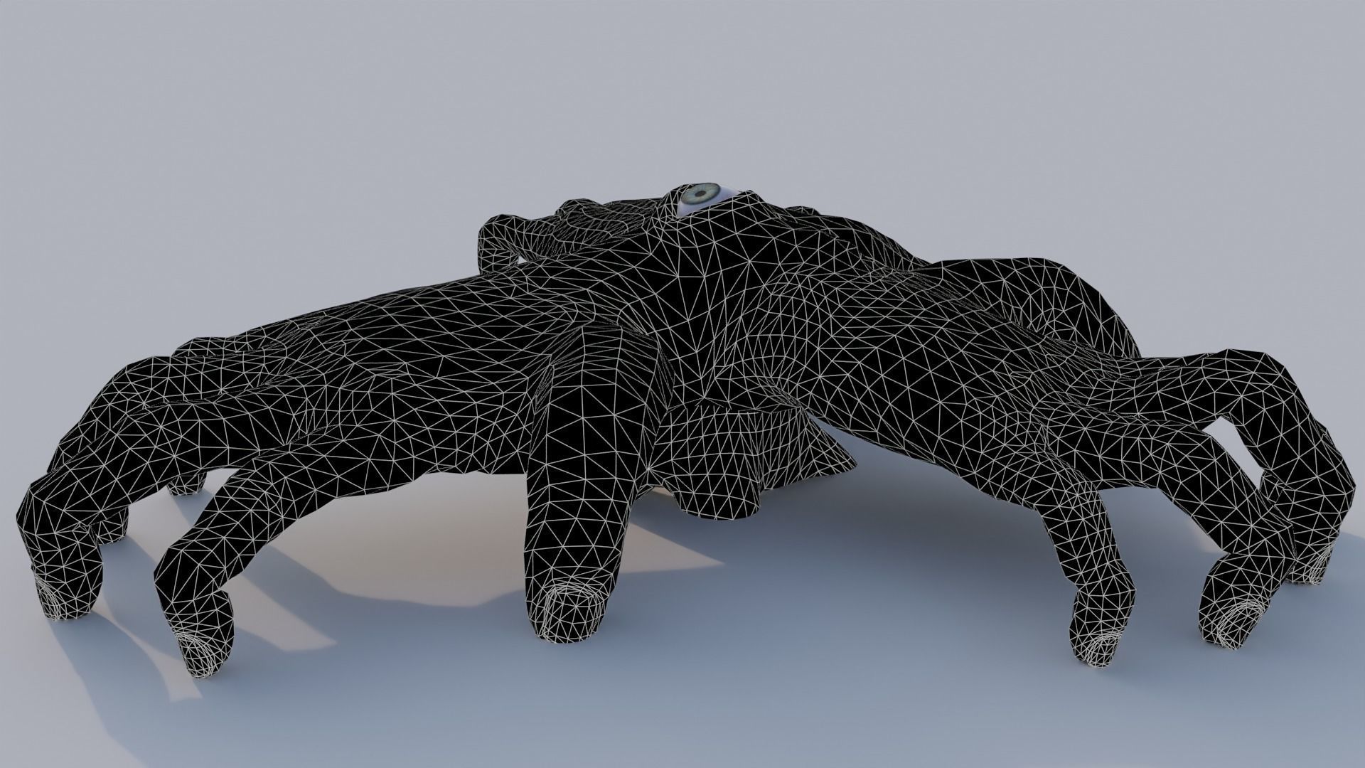 Grotesque Hand Monster 3D model_3