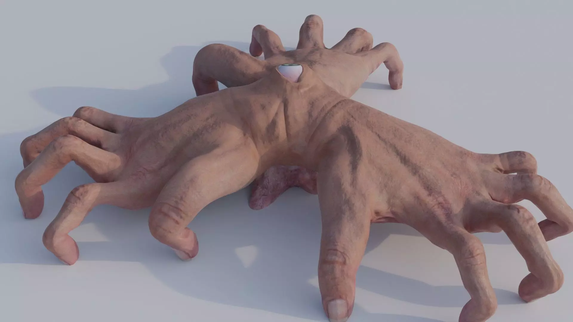 Grotesque Hand Monster 3D model_0