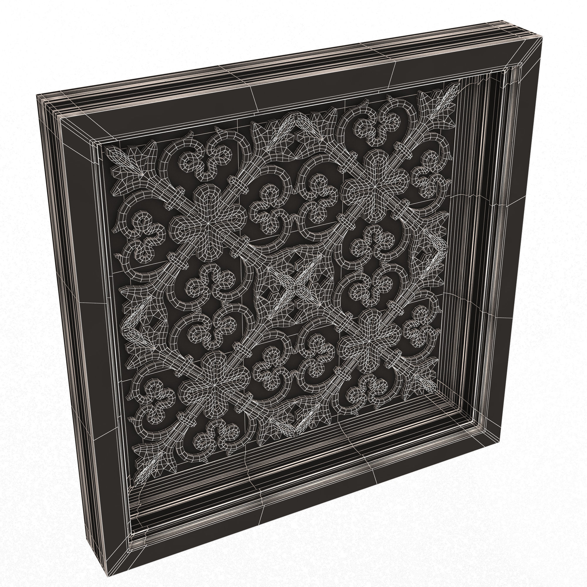Collection of Ceiling Tiles Low-poly 3D model_38