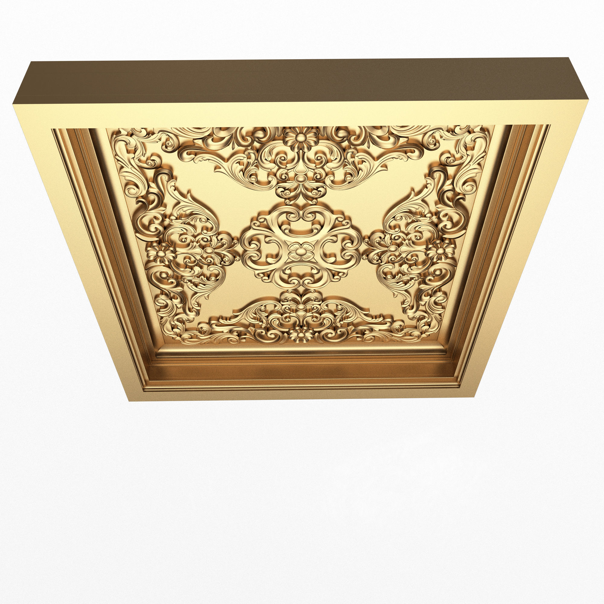 Collection of Ceiling Tiles Low-poly 3D model_11