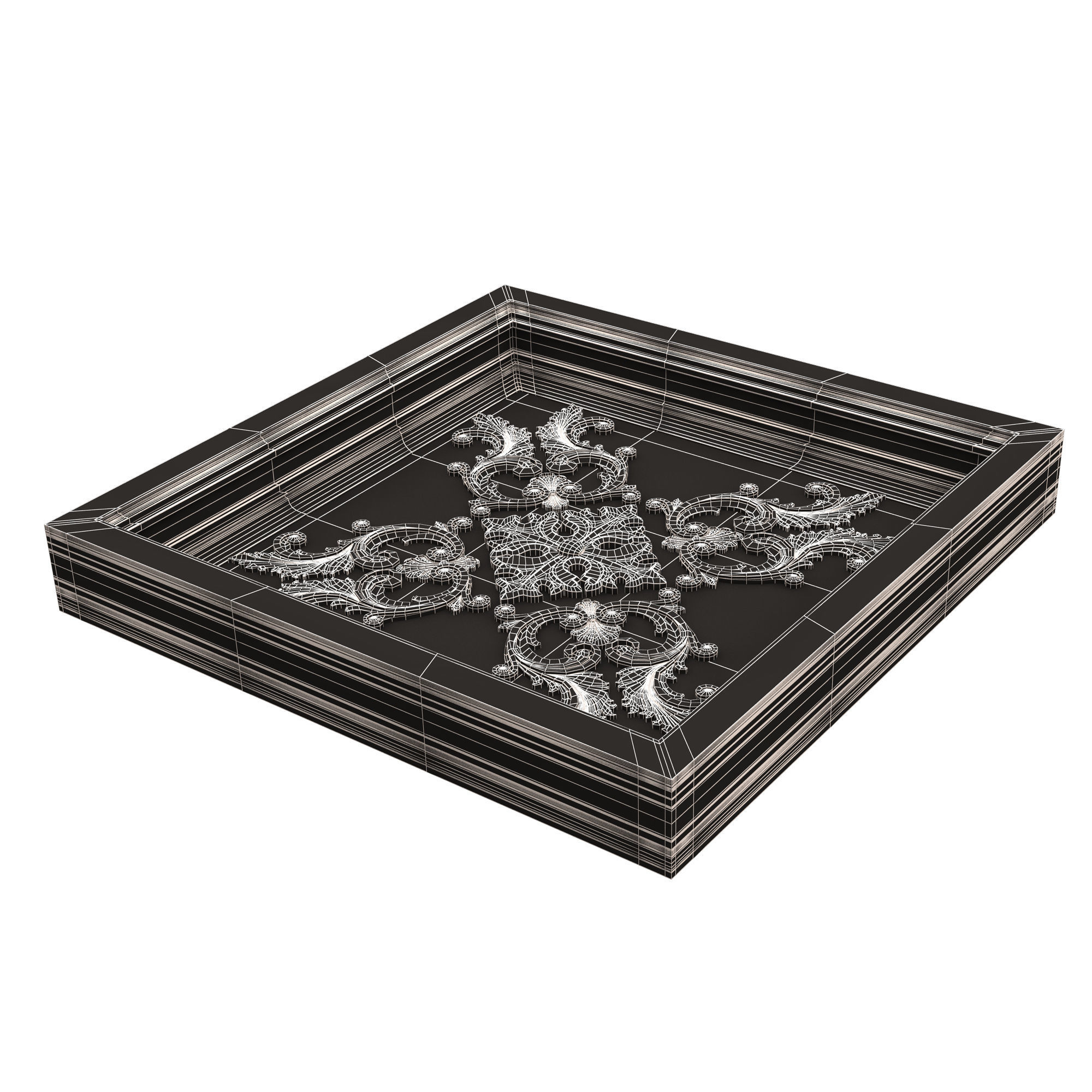 Collection of Ceiling Tiles Low-poly 3D model_48