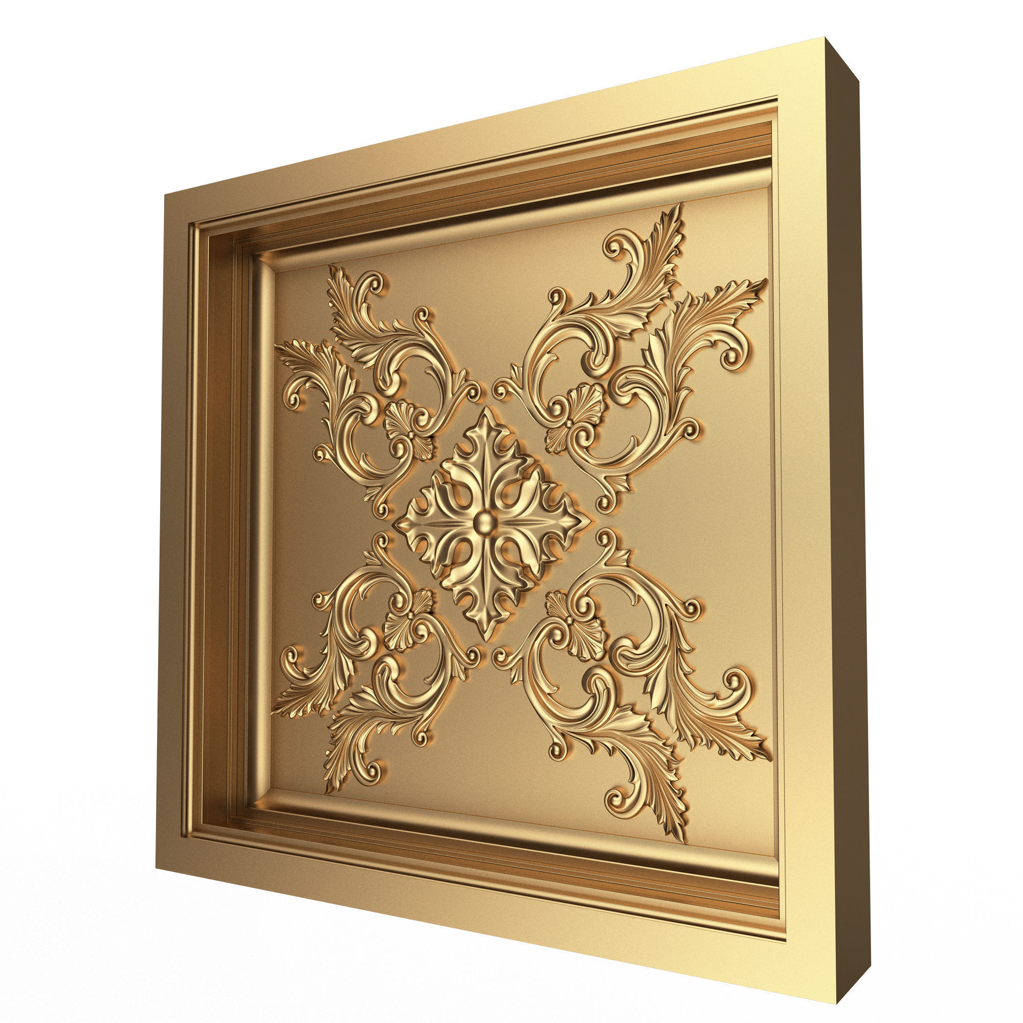 Collection of Ceiling Tiles Low-poly 3D model_21