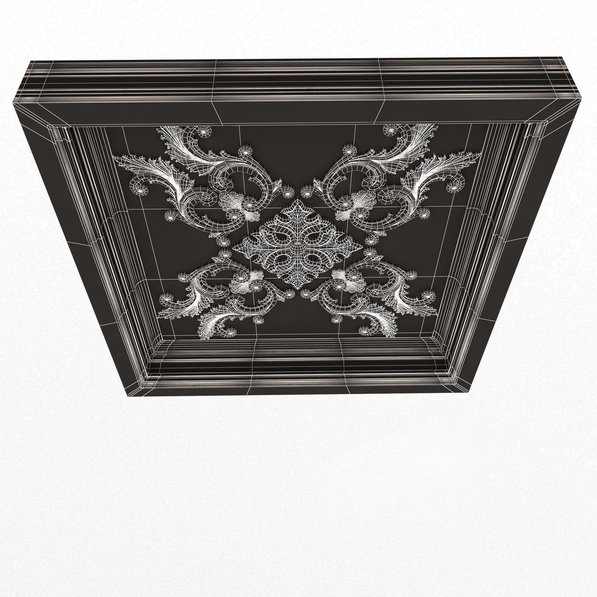 Collection of Ceiling Tiles Low-poly 3D model_47