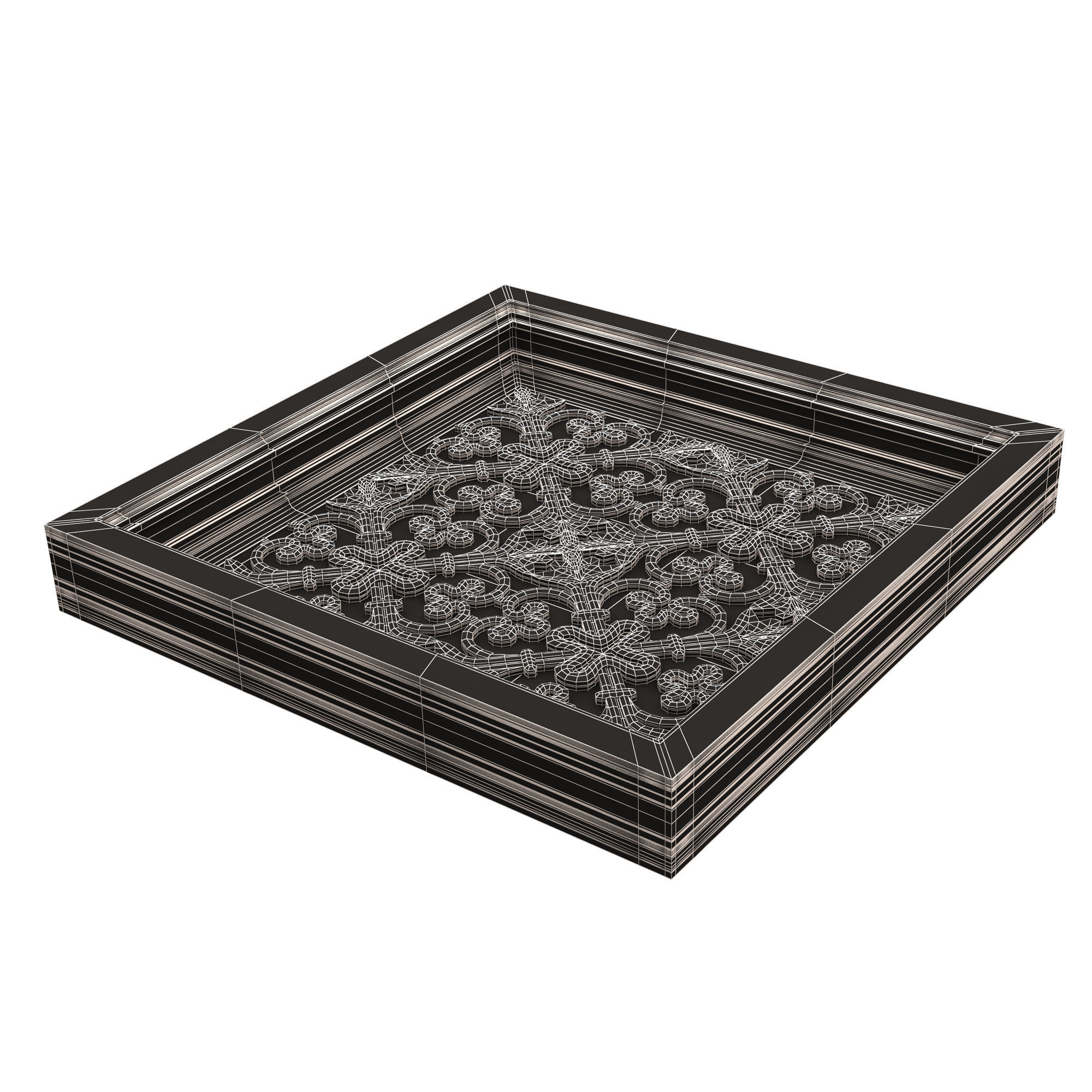 Collection of Ceiling Tiles Low-poly 3D model_42