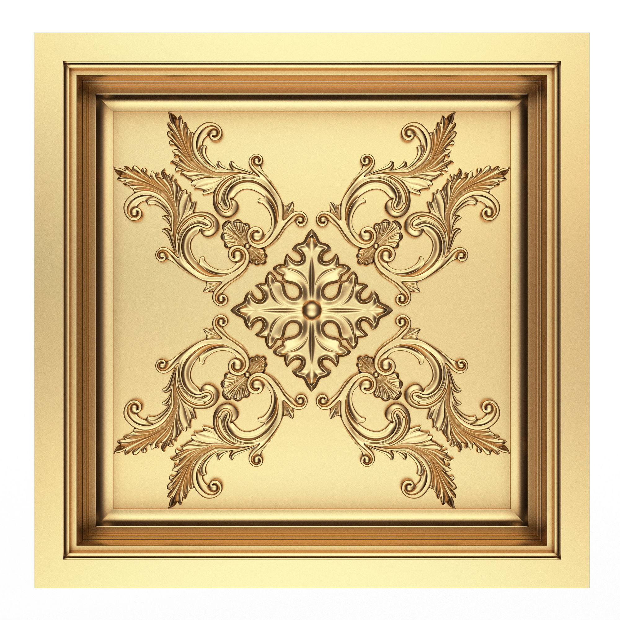 Collection of Ceiling Tiles Low-poly 3D model_19