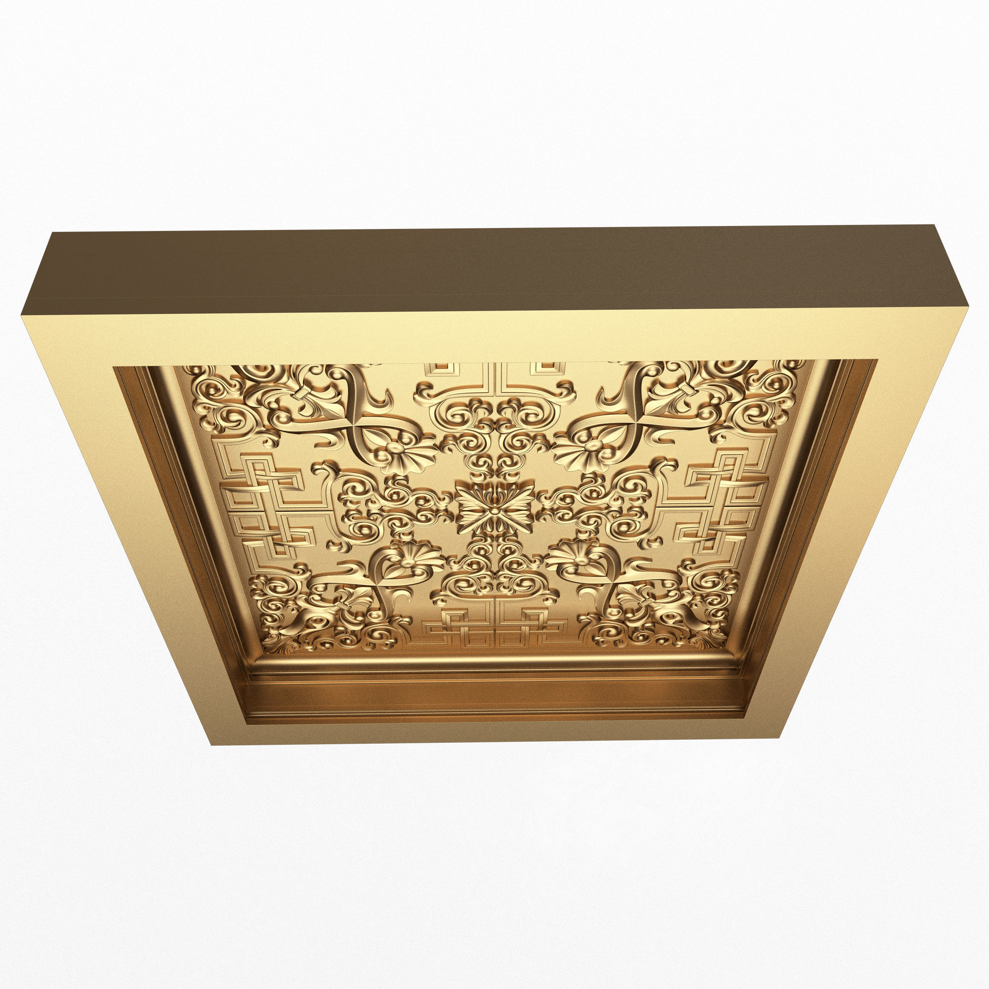 Collection of Ceiling Tiles Low-poly 3D model_5