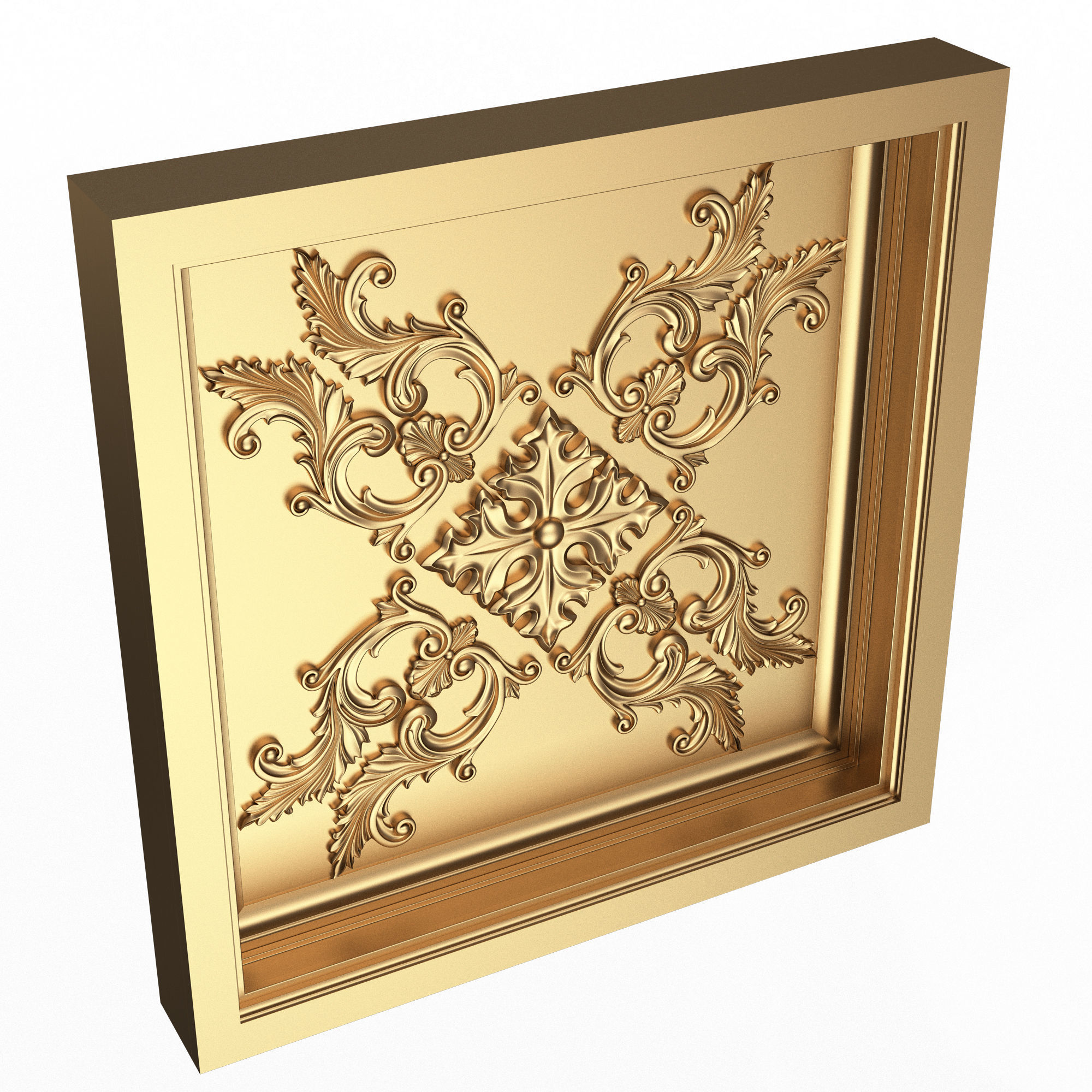 Collection of Ceiling Tiles Low-poly 3D model_20