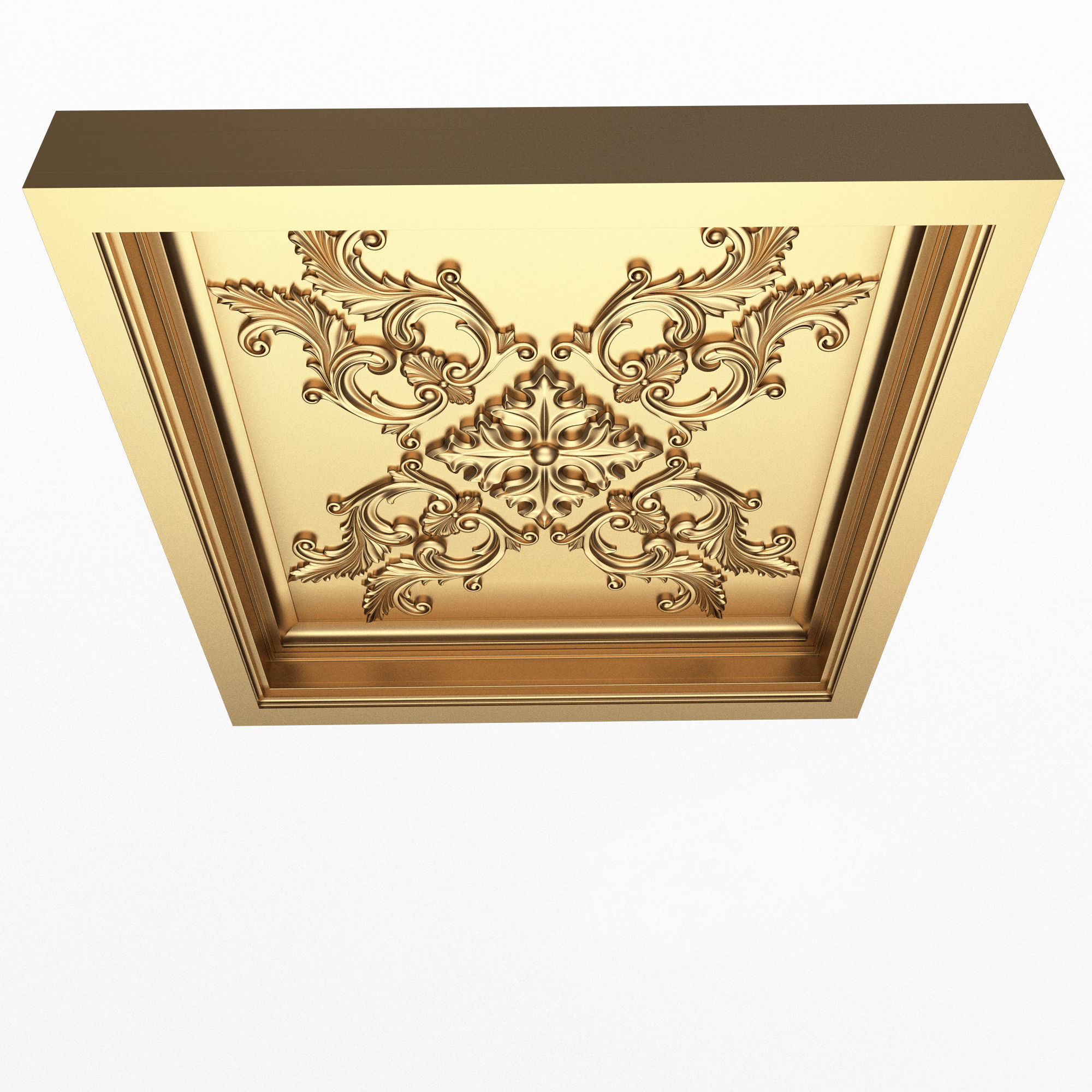 Collection of Ceiling Tiles Low-poly 3D model_23